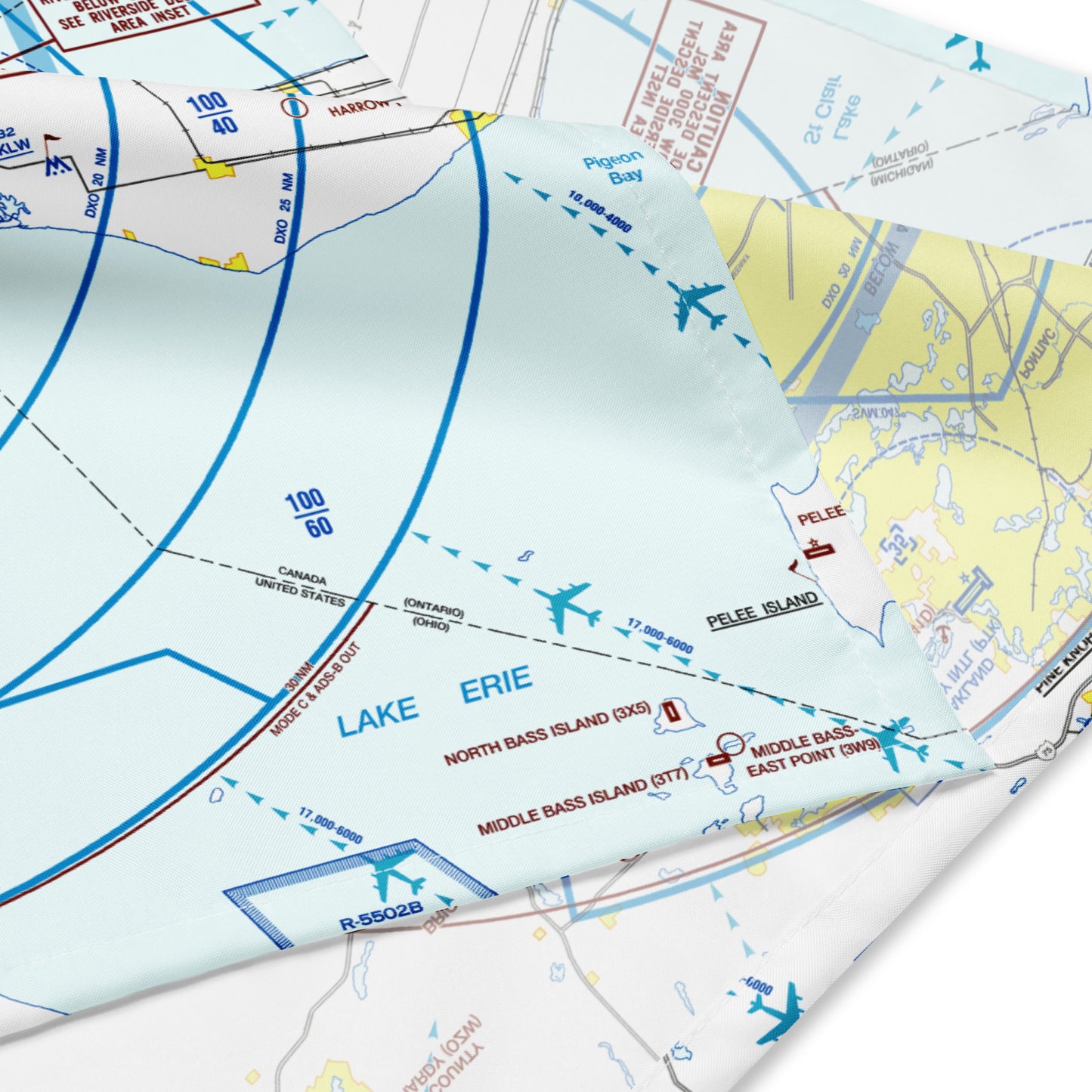 Detroit Flyway Chart bandana