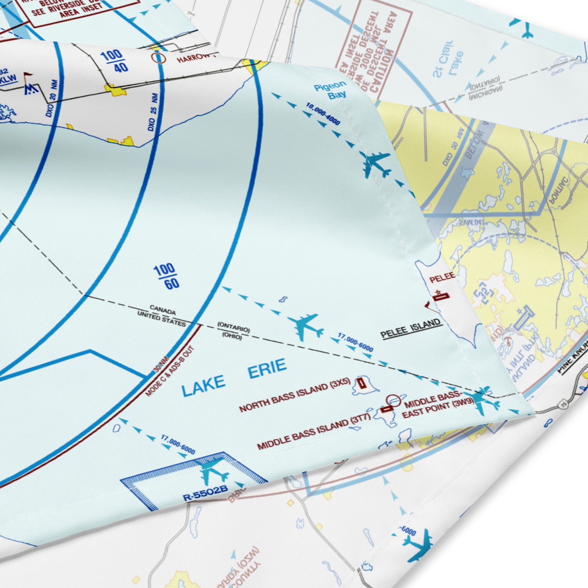 Detroit Flyway Chart bandana