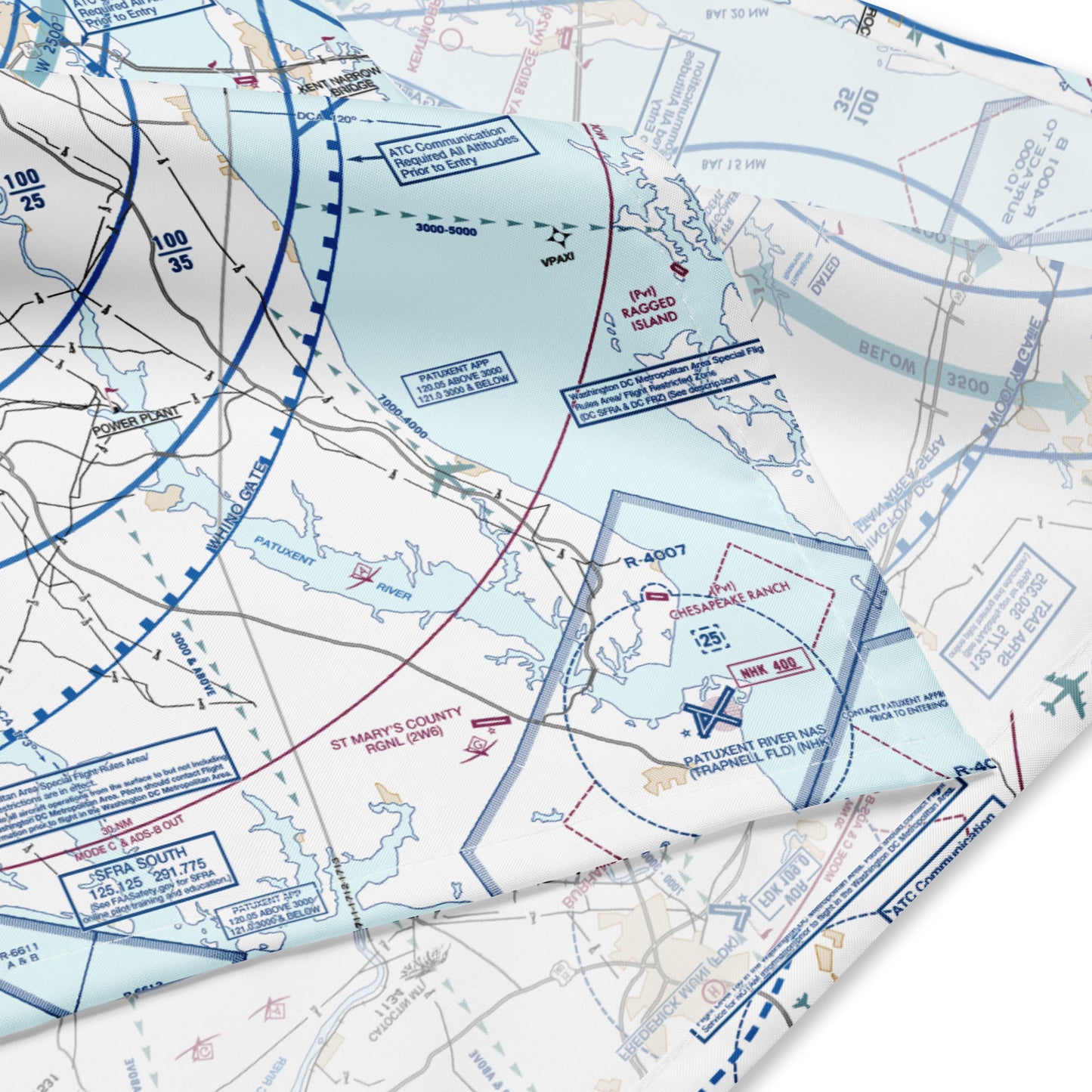Baltimore-Washington Flyway Chart bandana