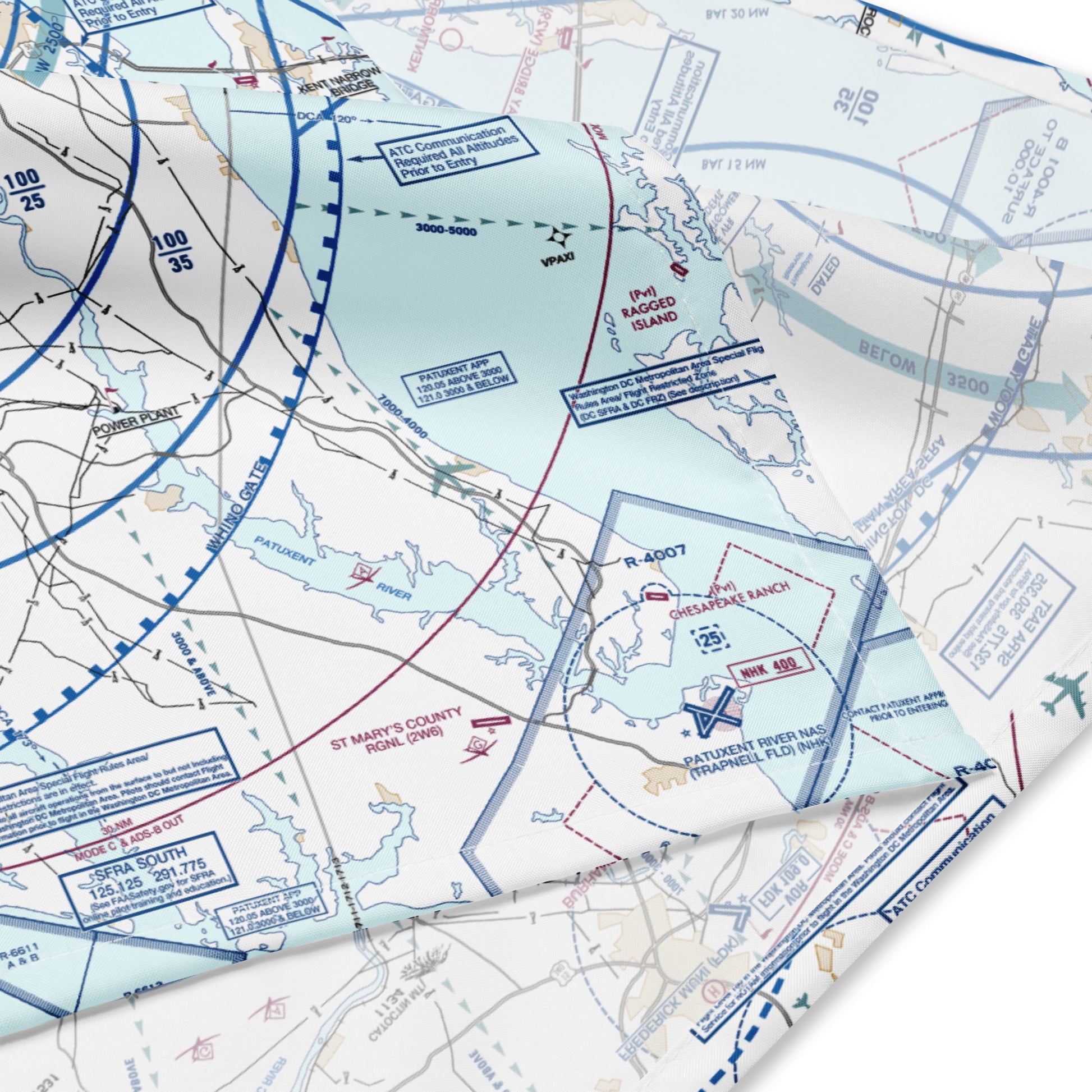 Baltimore-Washington Flyway Chart bandana