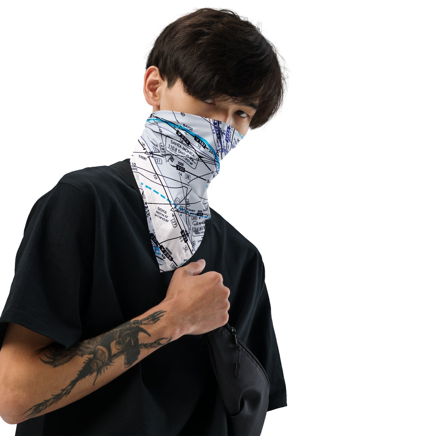Enroute Low Altitude Chart bandana (ELUS3/white)