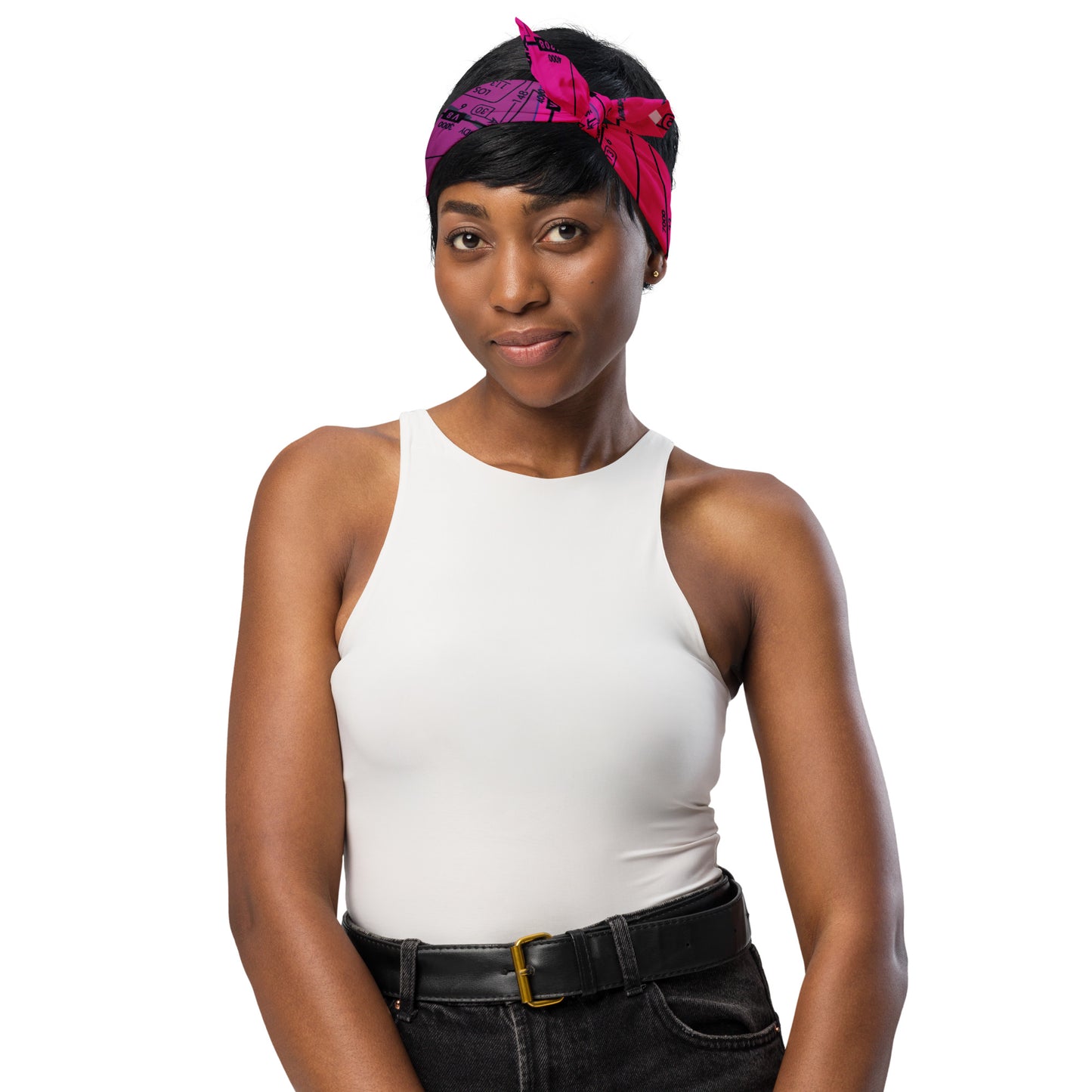 Enroute Low Altitude Chart bandana (ELUS3/pink)