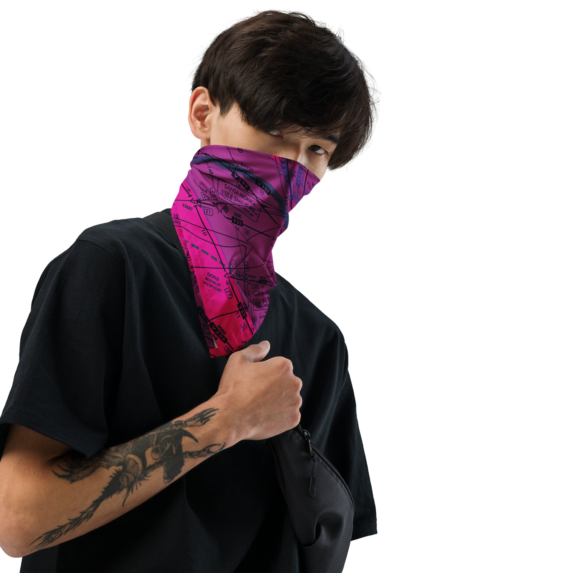 Enroute Low Altitude Chart bandana (ELUS3/pink)