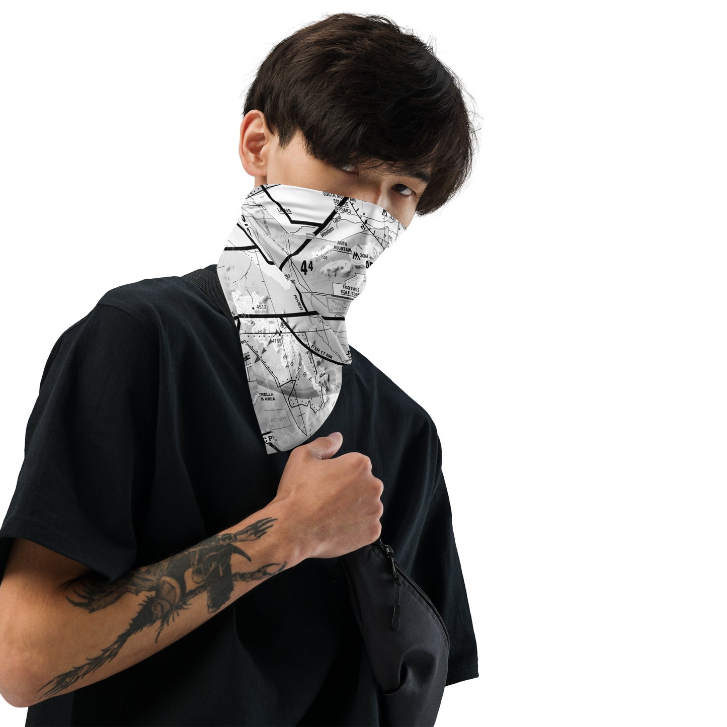 Phoenix TAC Chart bandana (b&w)