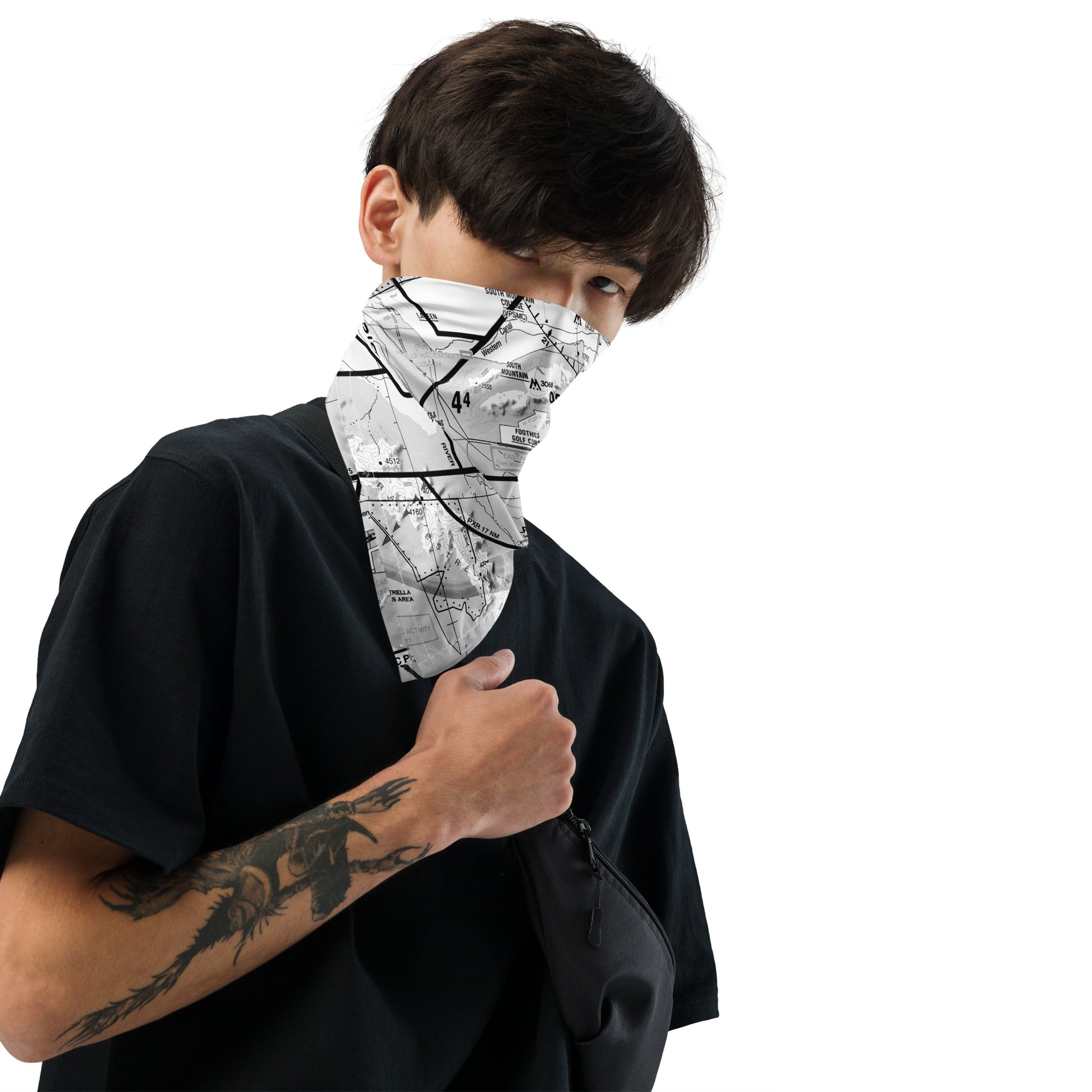 Phoenix TAC Chart bandana (b&w)