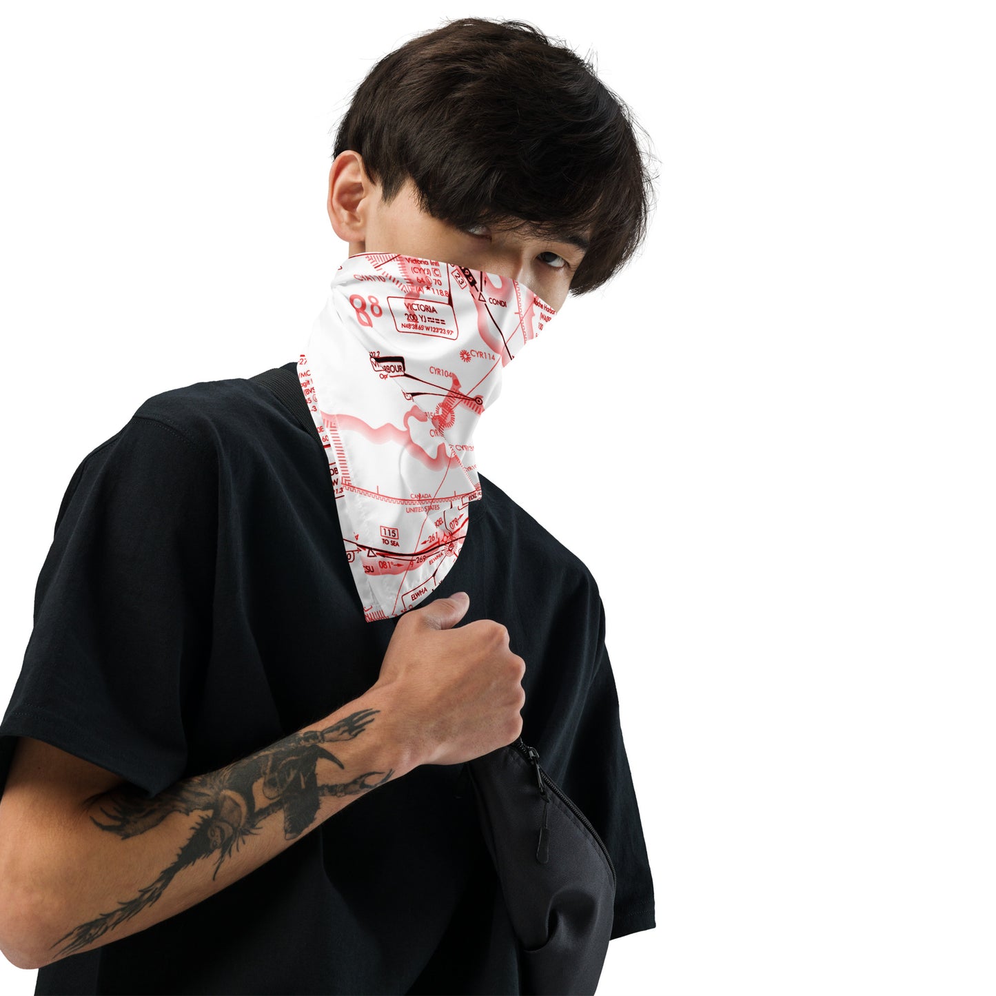 Enroute Low Altitude Chart bandana (ELUS1/red&white)