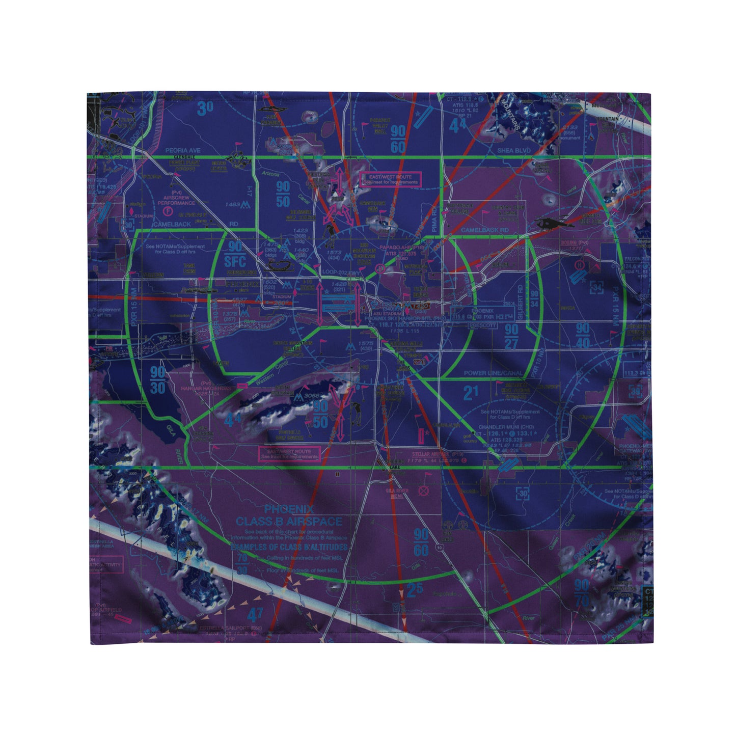 Phoenix TAC Chart bandana (invert)