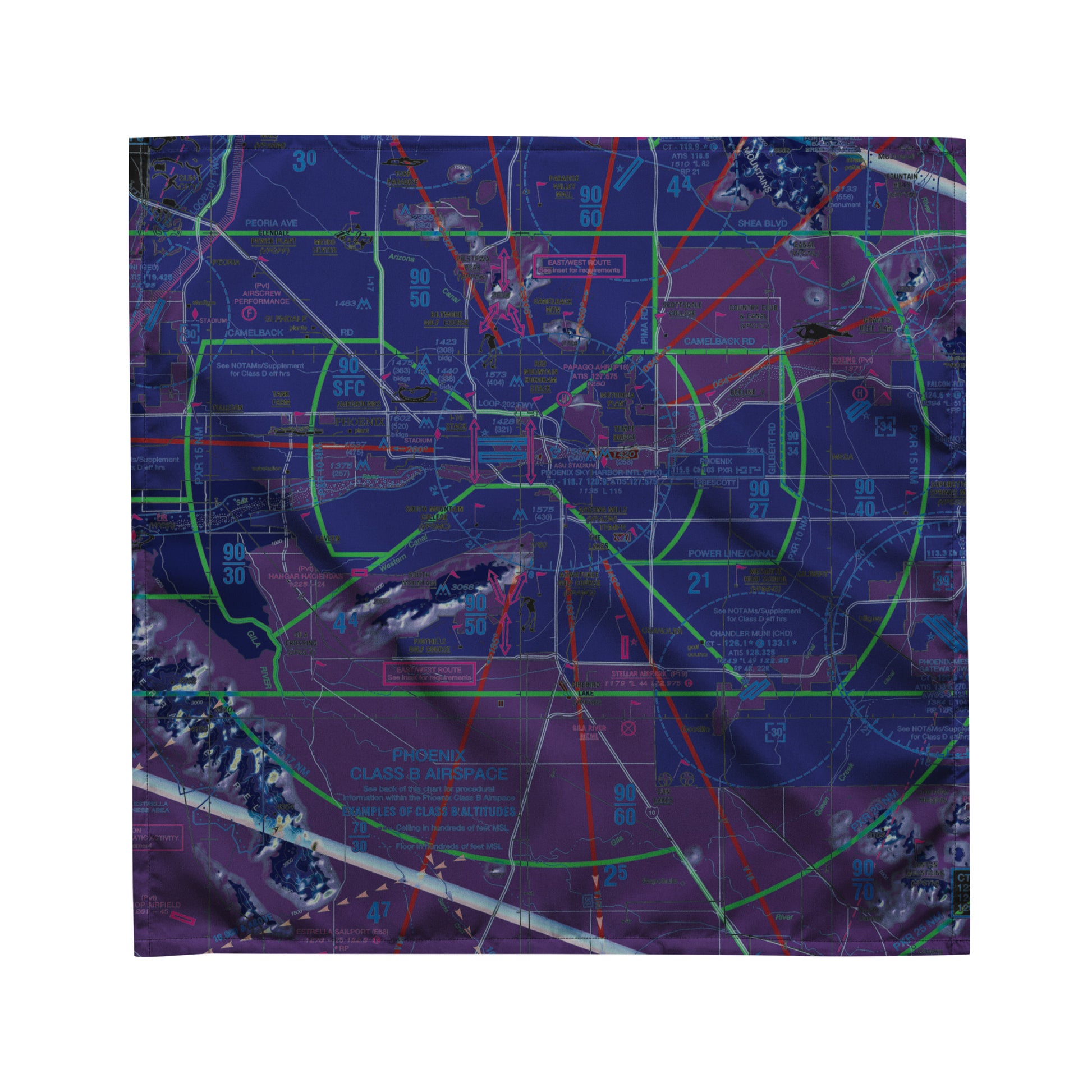 Phoenix TAC Chart bandana (invert)