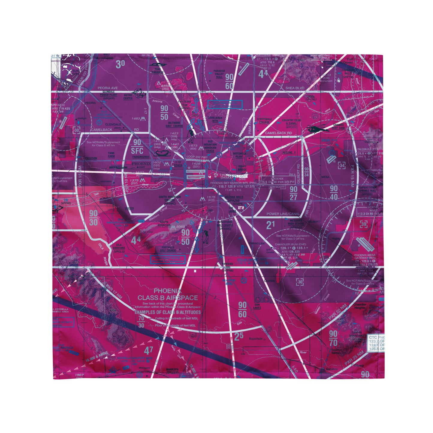 Phoenix TAC Chart bandana (purple)