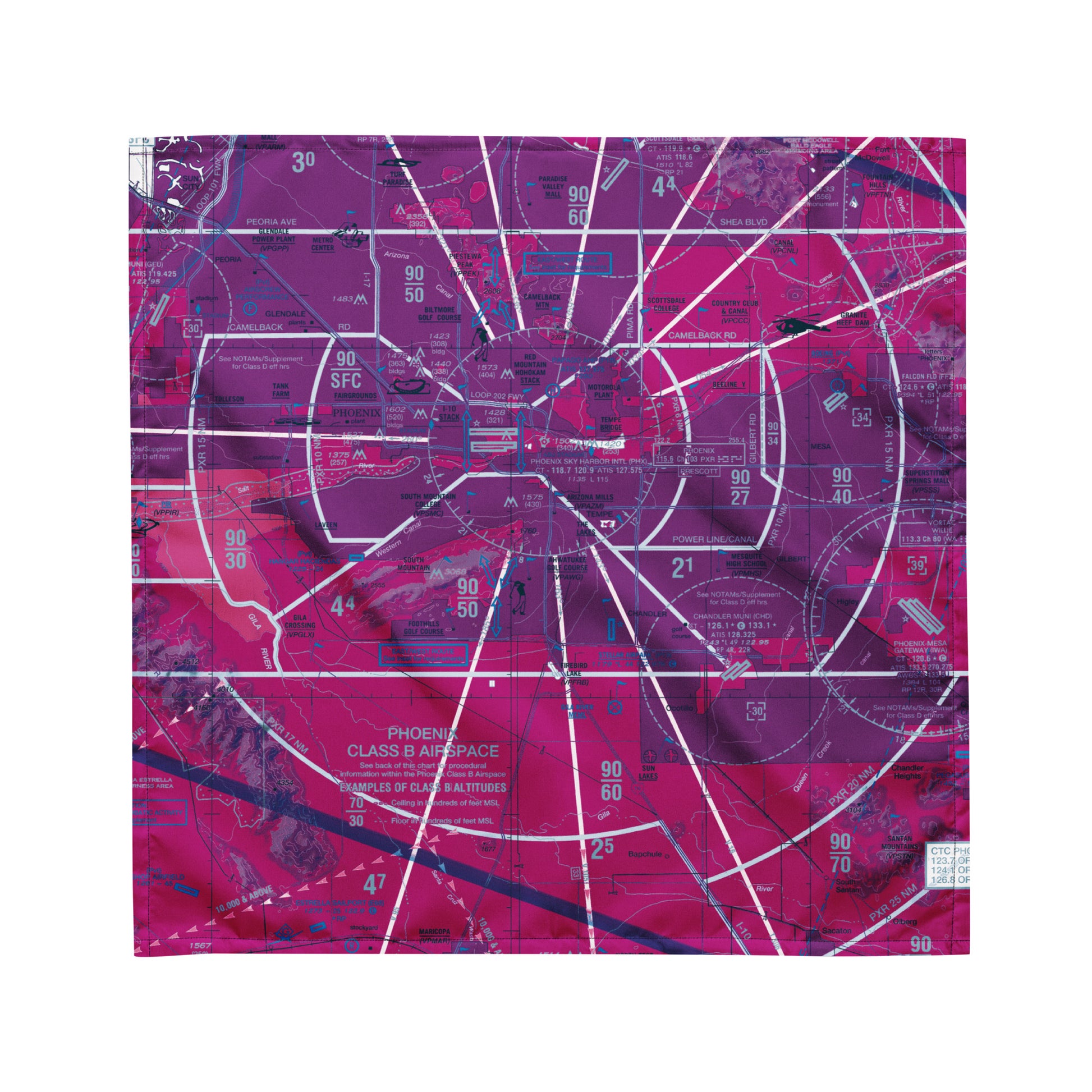 Phoenix TAC Chart bandana (purple)