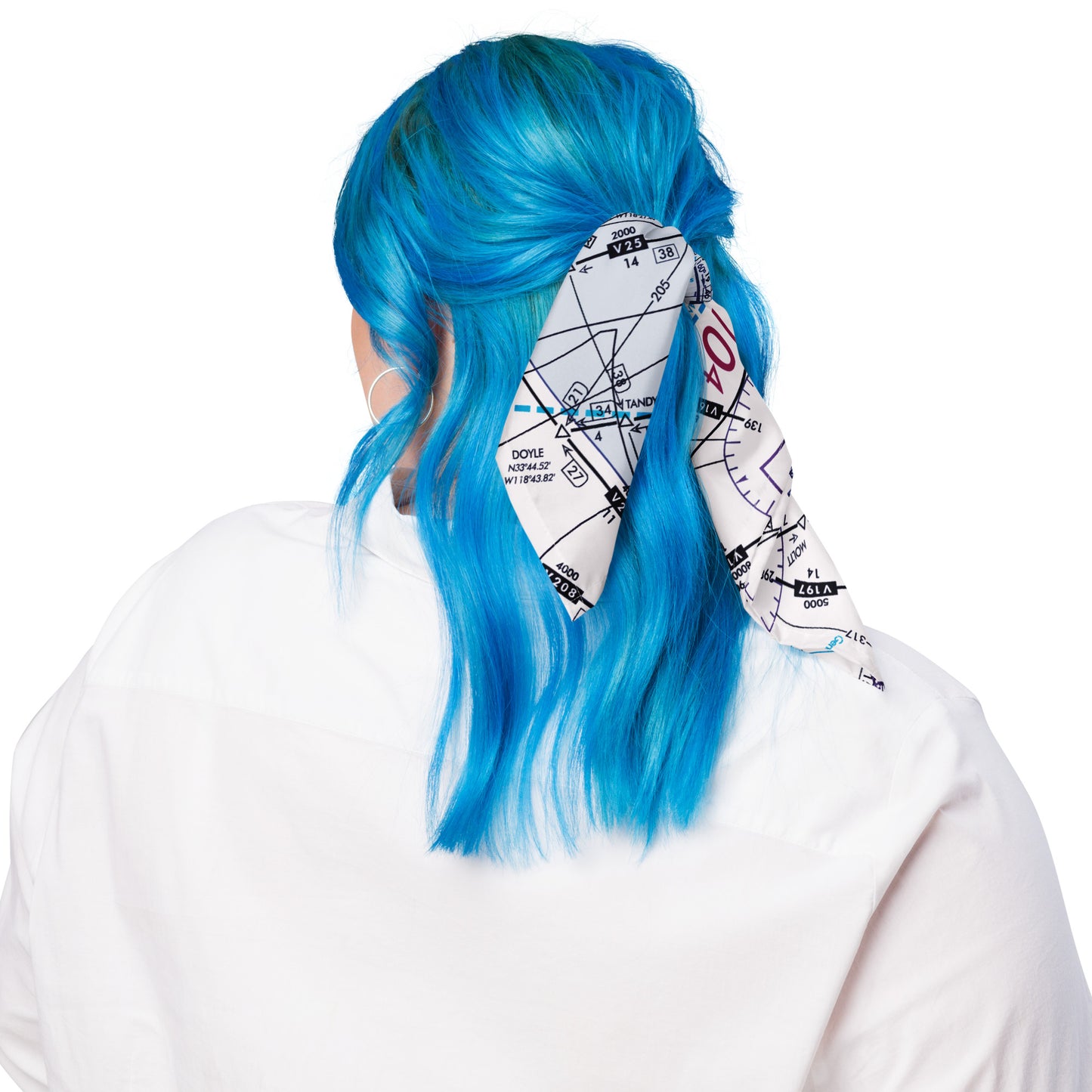Enroute Low Altitude Chart bandana (ELUS3/white)