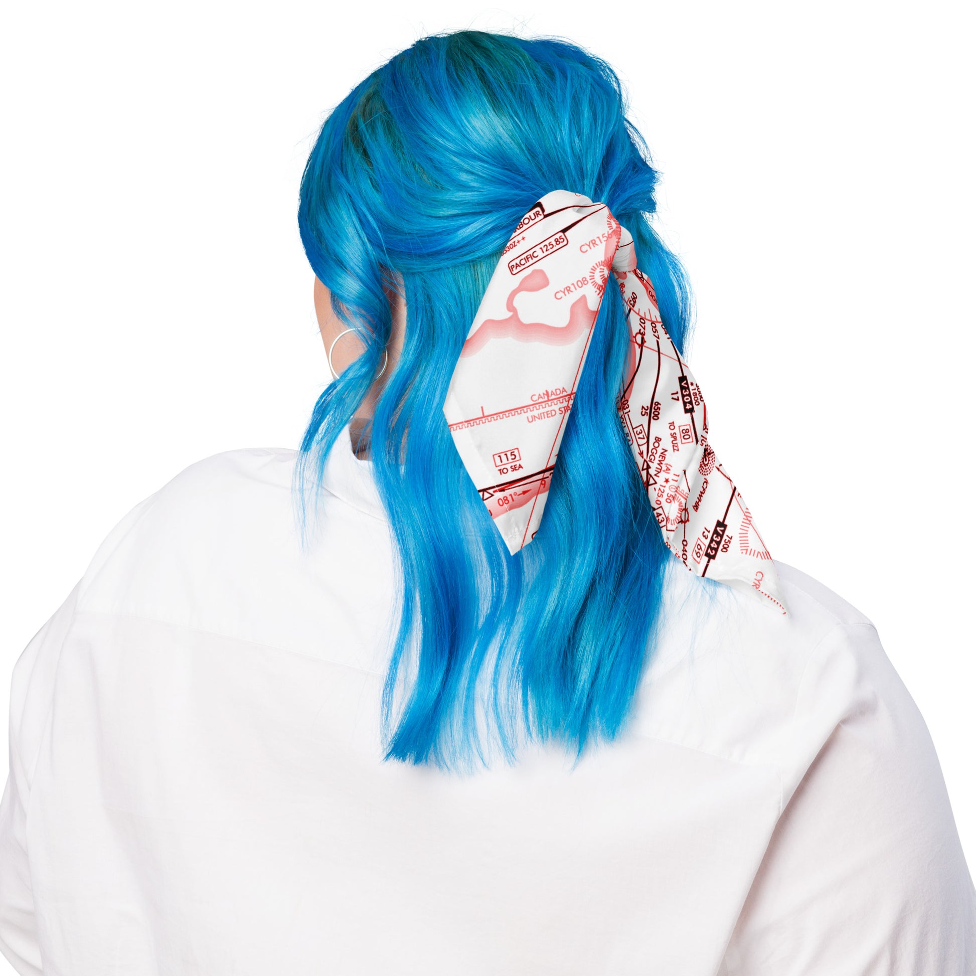 Enroute Low Altitude Chart bandana (ELUS1/red&white)