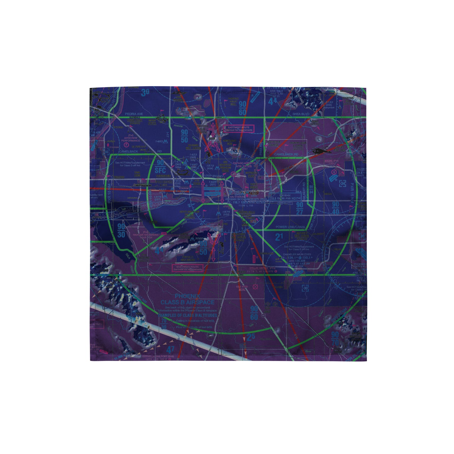Phoenix TAC Chart bandana (invert)