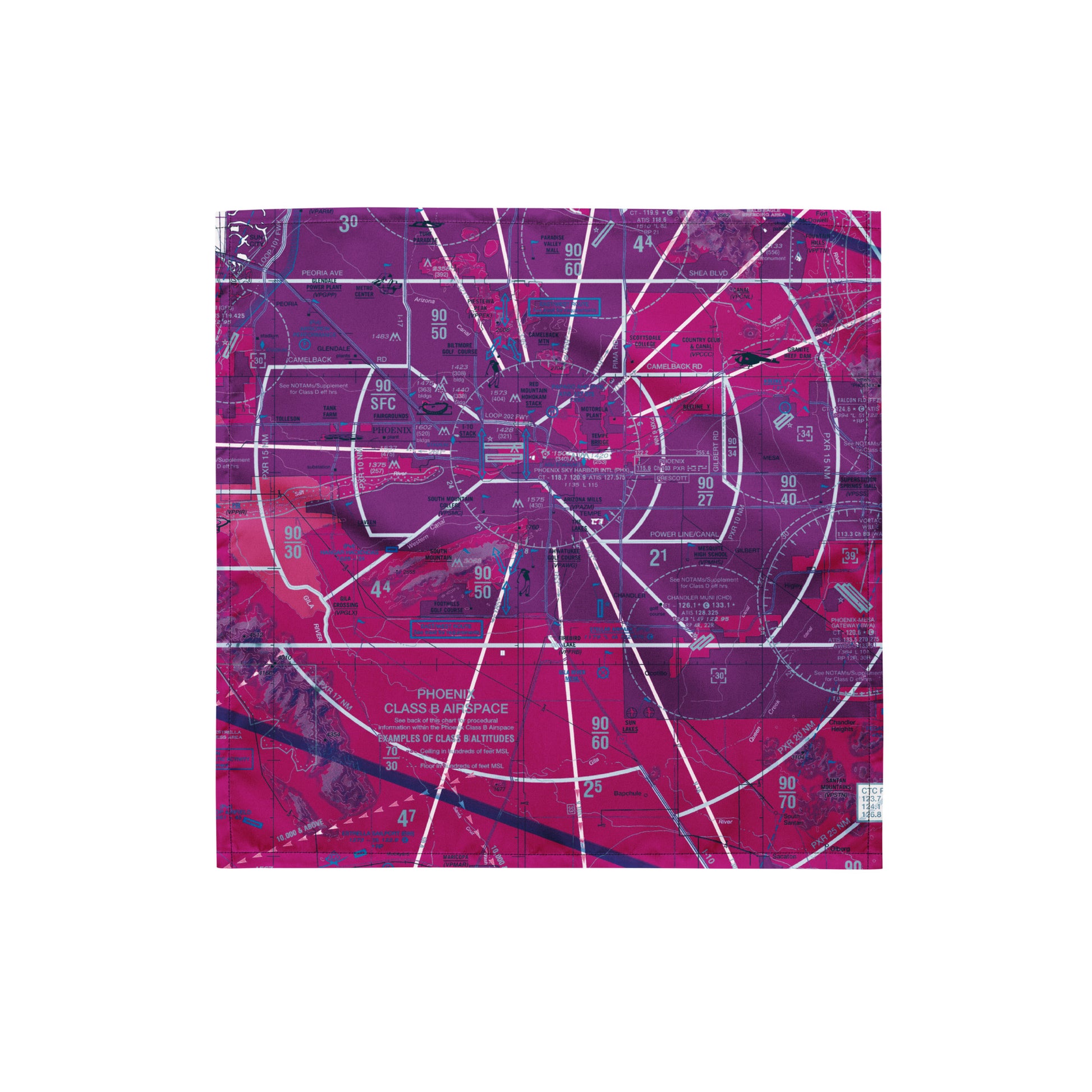 Phoenix TAC Chart bandana (purple)