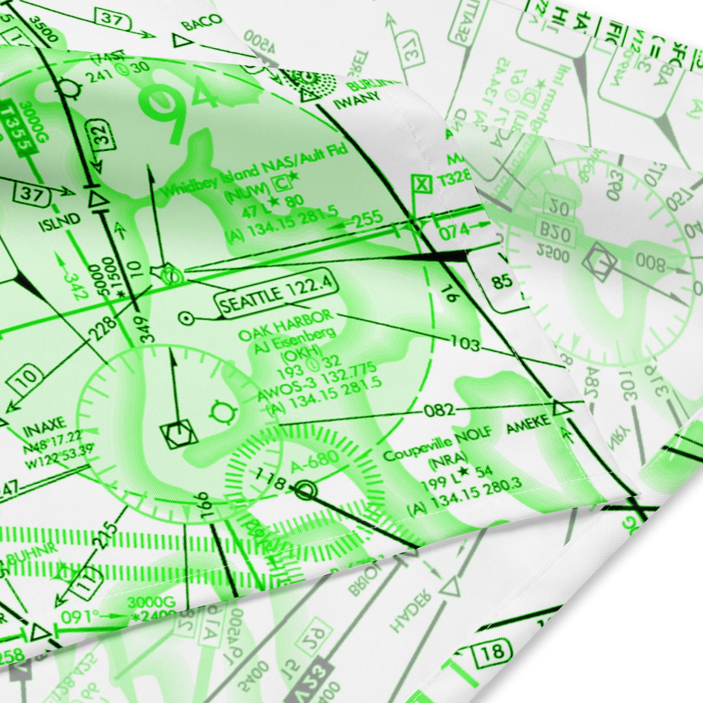 Enroute Low Altitude Chart bandana (ELUS1/green)