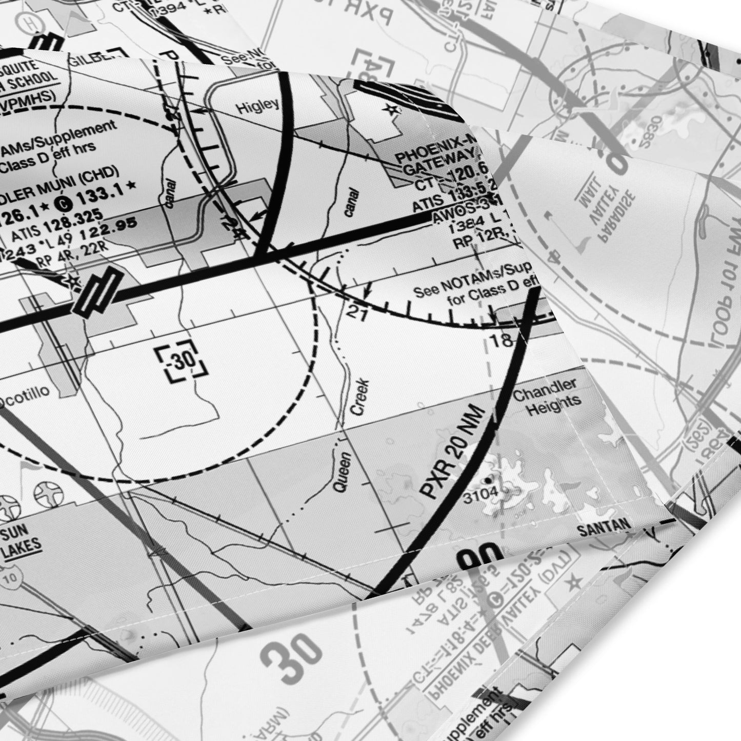 Phoenix TAC Chart bandana (b&w)