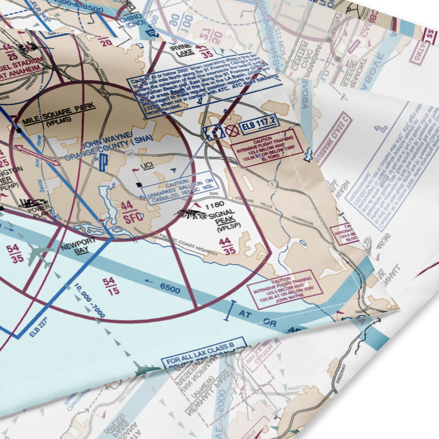 LAX Flyway Chart bandana