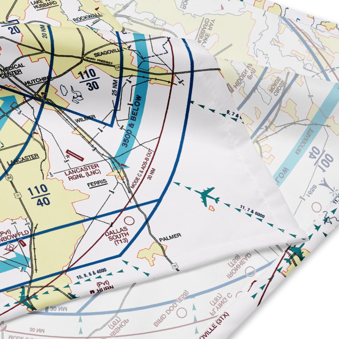 Dallas - Ft. Worth Flyway Chart bandana