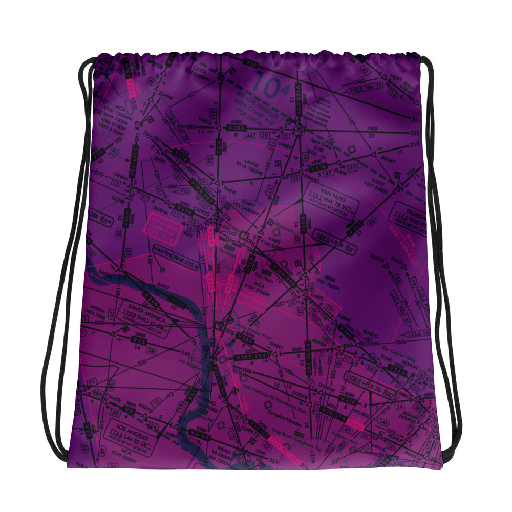 Enroute Low Altitude Chart drawstring bag (ELUS3/purple)