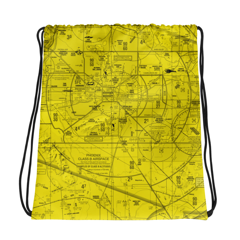 Phoenix TAC Chart drawstring bag (yellow)