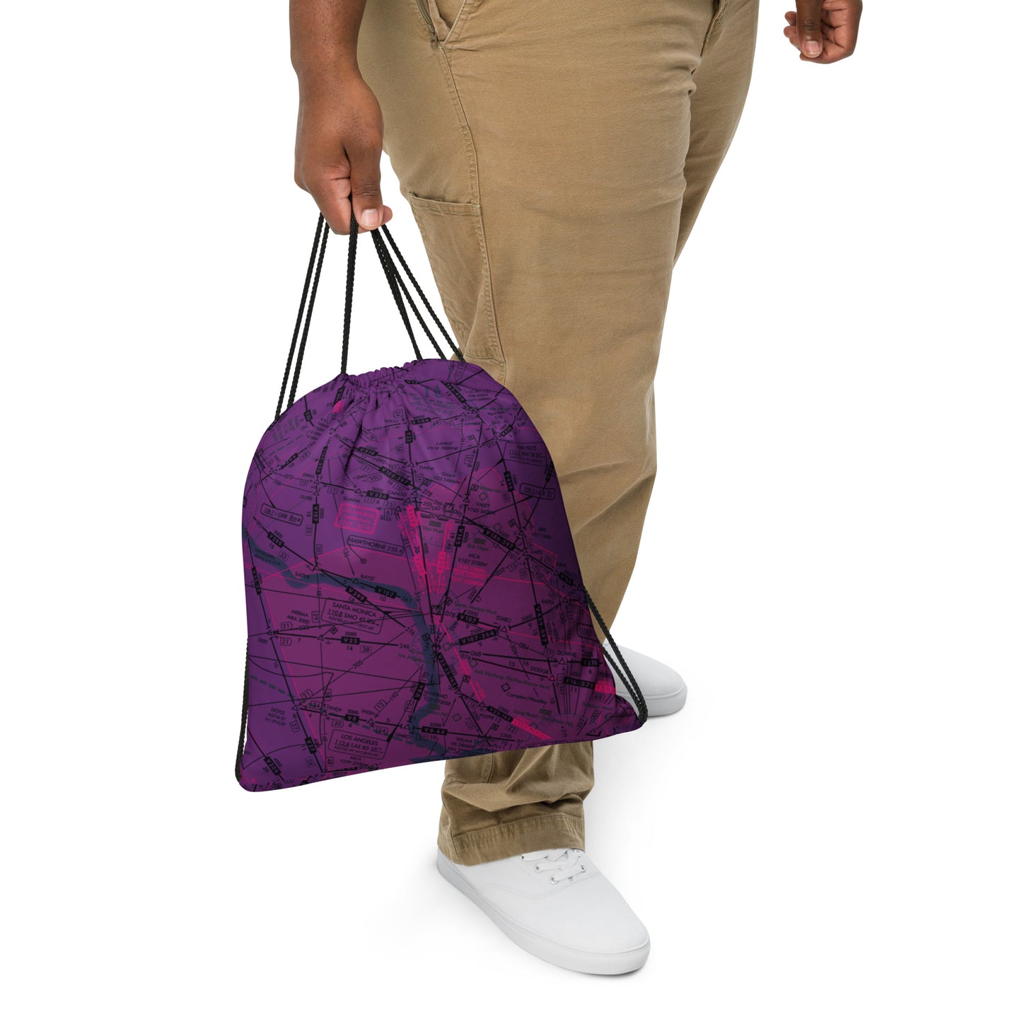 Enroute Low Altitude Chart drawstring bag (ELUS3/purple)