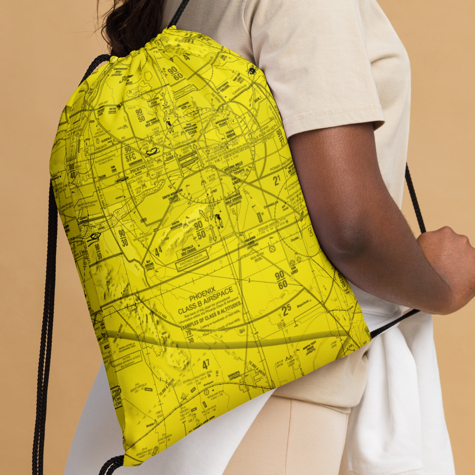 Phoenix TAC Chart drawstring bag (yellow)