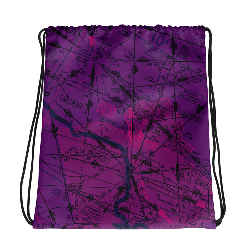 Enroute Low Altitude Chart drawstring bag (ELUS3/purple)