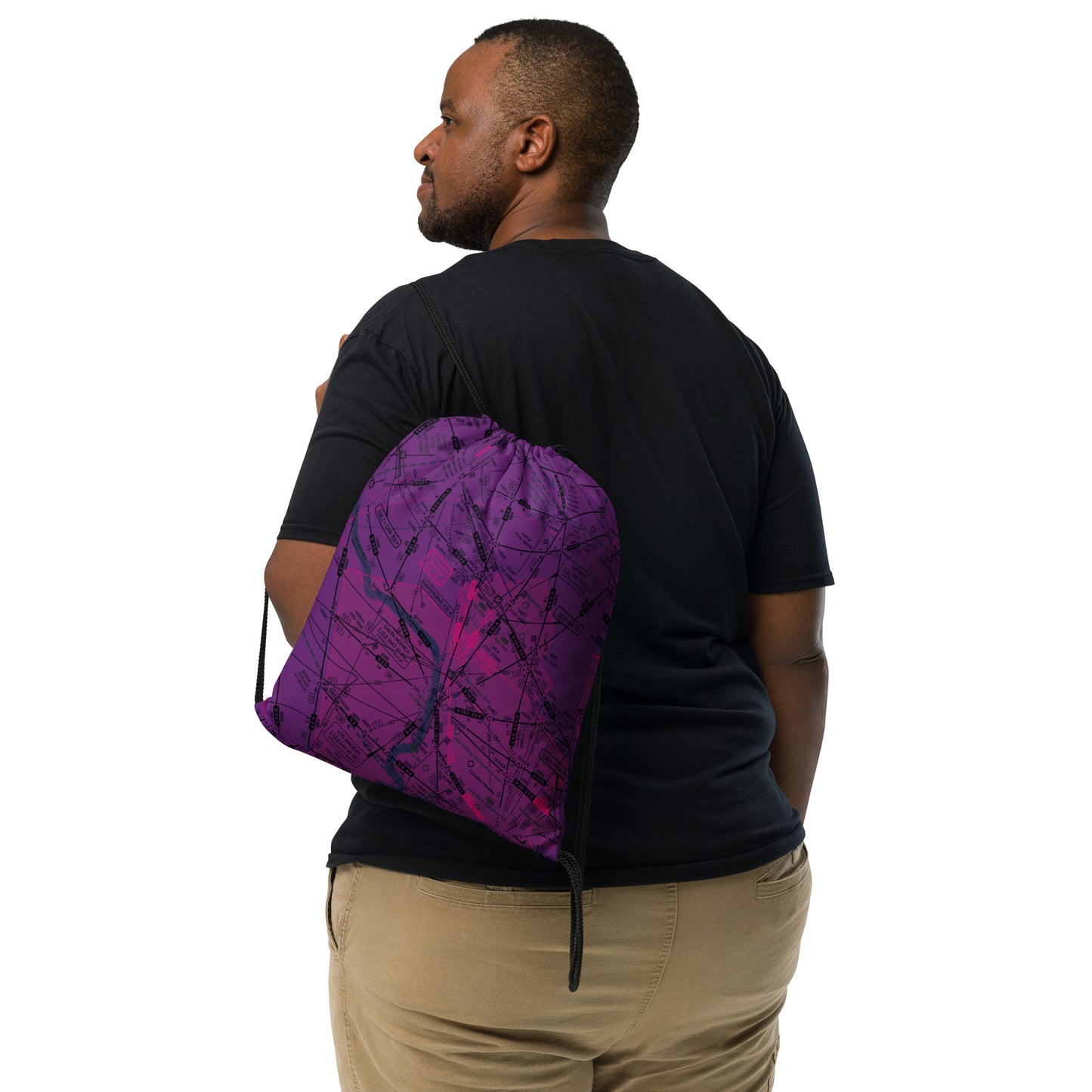 Enroute Low Altitude Chart drawstring bag (ELUS3/purple)