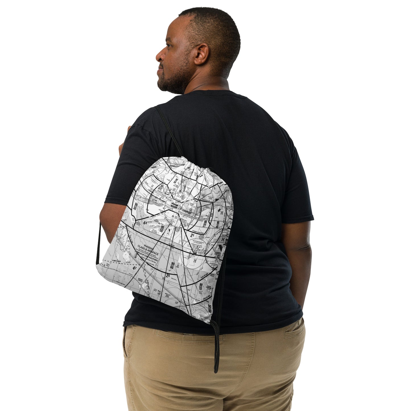 Phoenix TAC Chart drawstring bag (b&w)