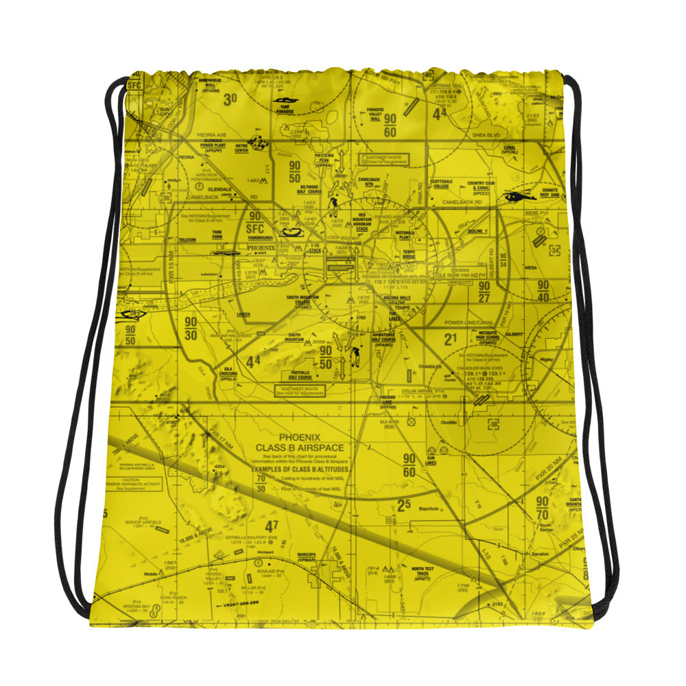 Phoenix TAC Chart drawstring bag (yellow)