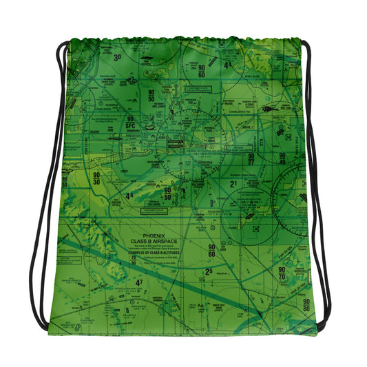 Phoenix TAC Chart drawstring bag (green)