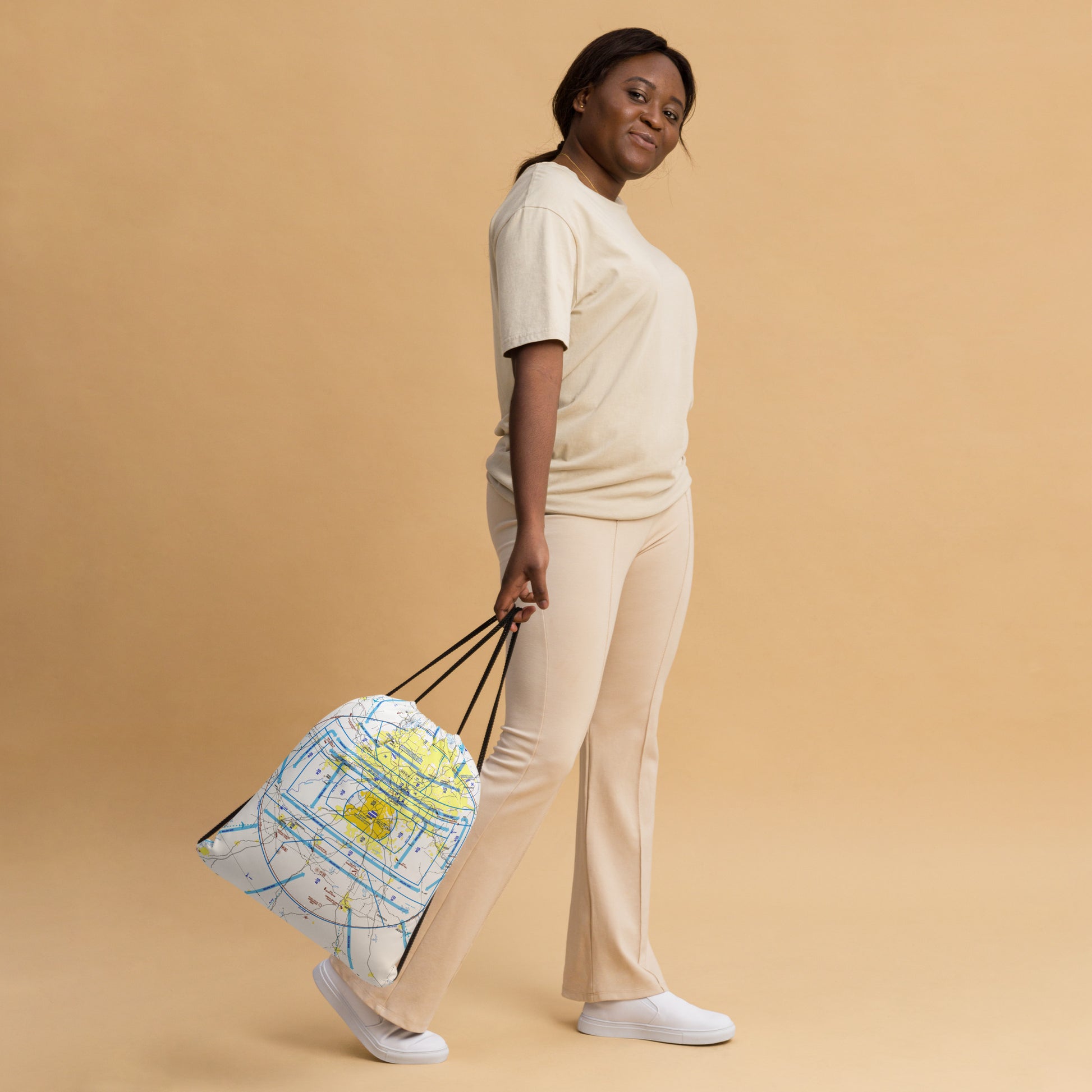 Atlanta Flyway Chart drawstring bag