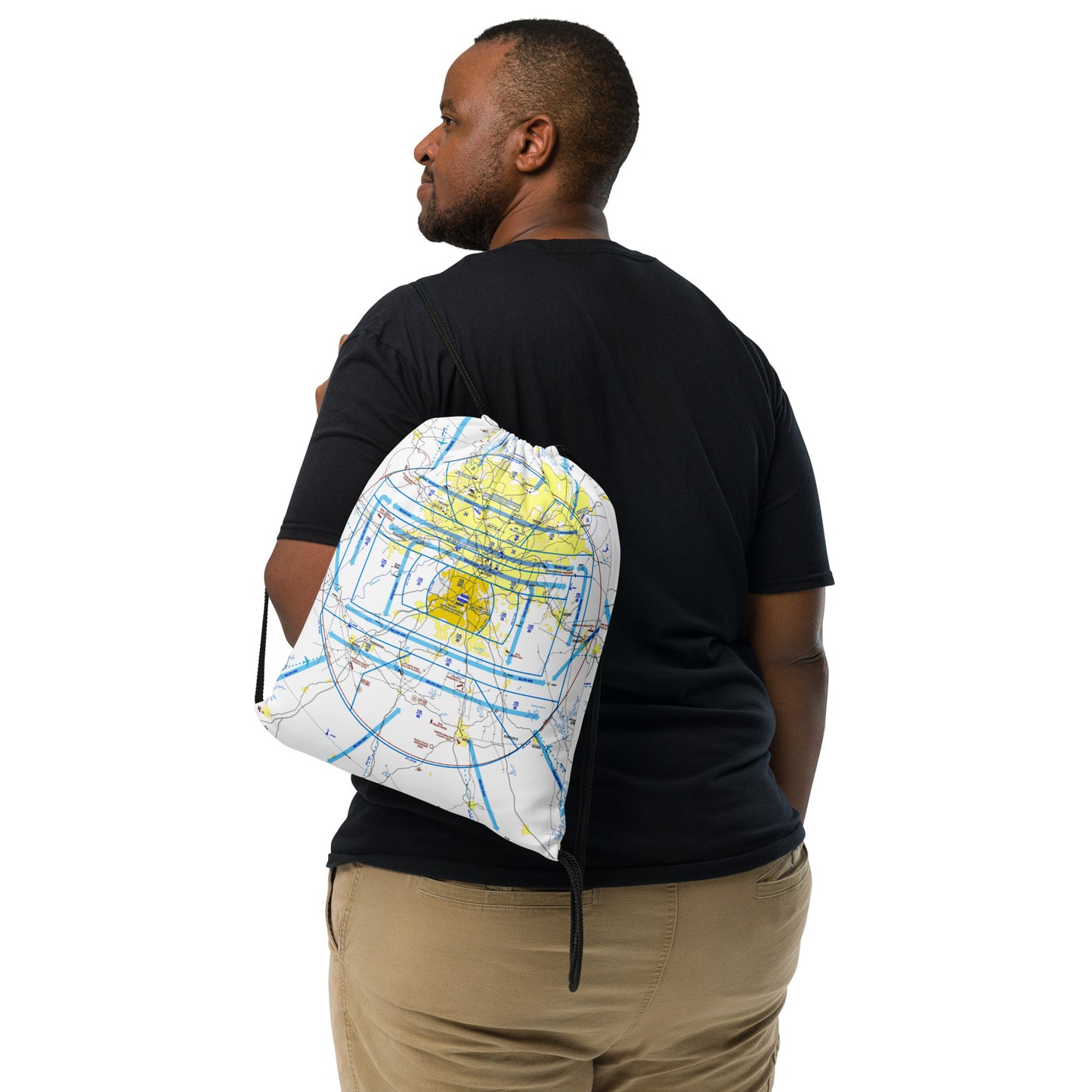 Atlanta Flyway Chart drawstring bag