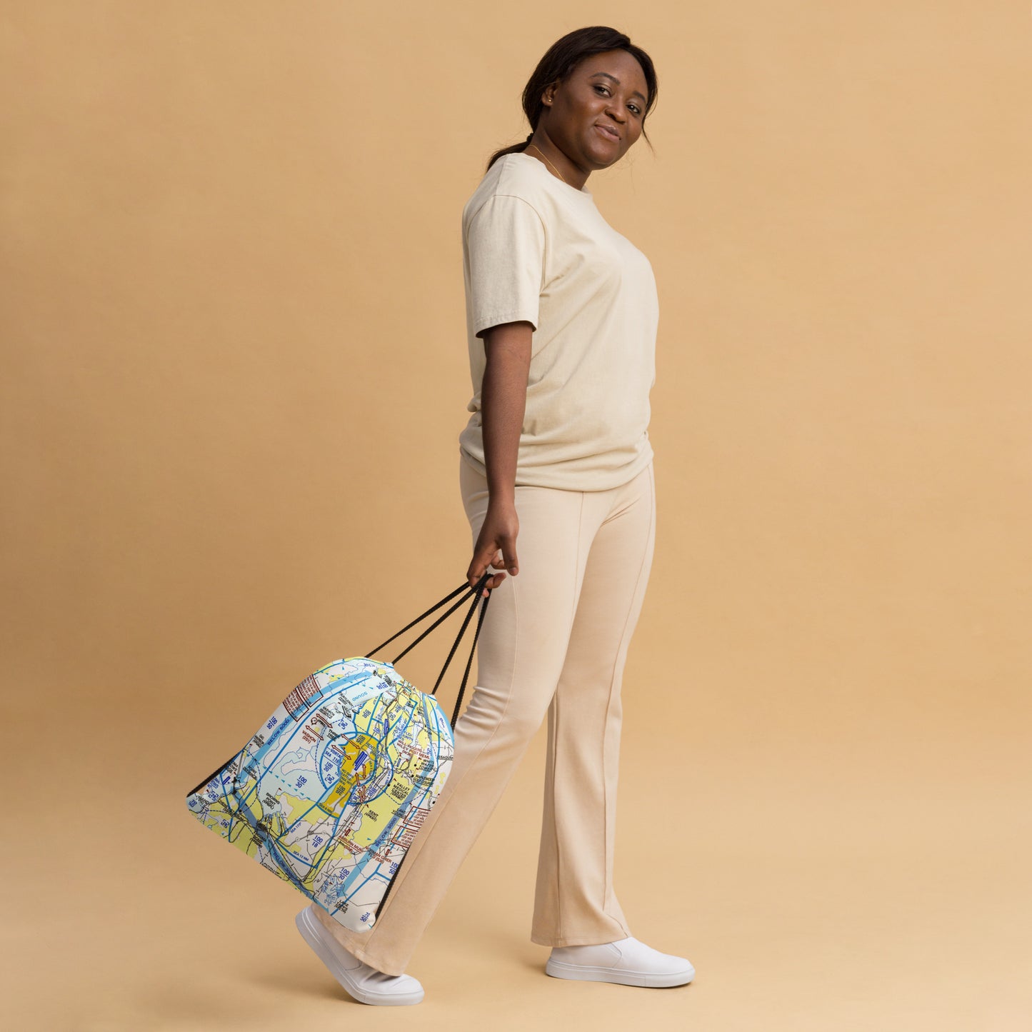 Seattle Flyway Chart drawstring bag