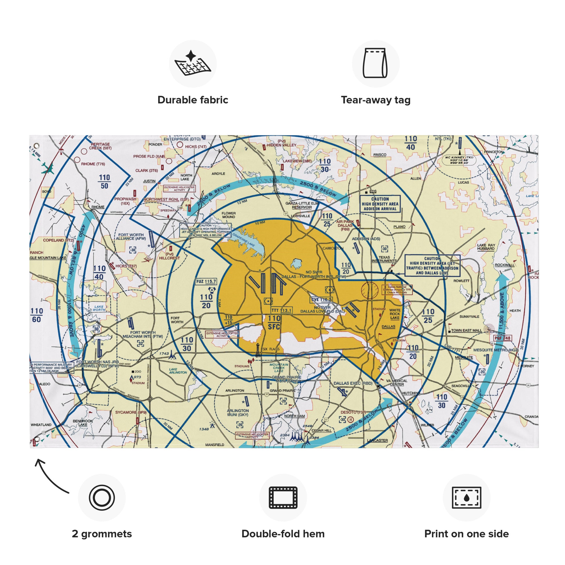 Dallas - Ft. Worth Flyway Chart flag