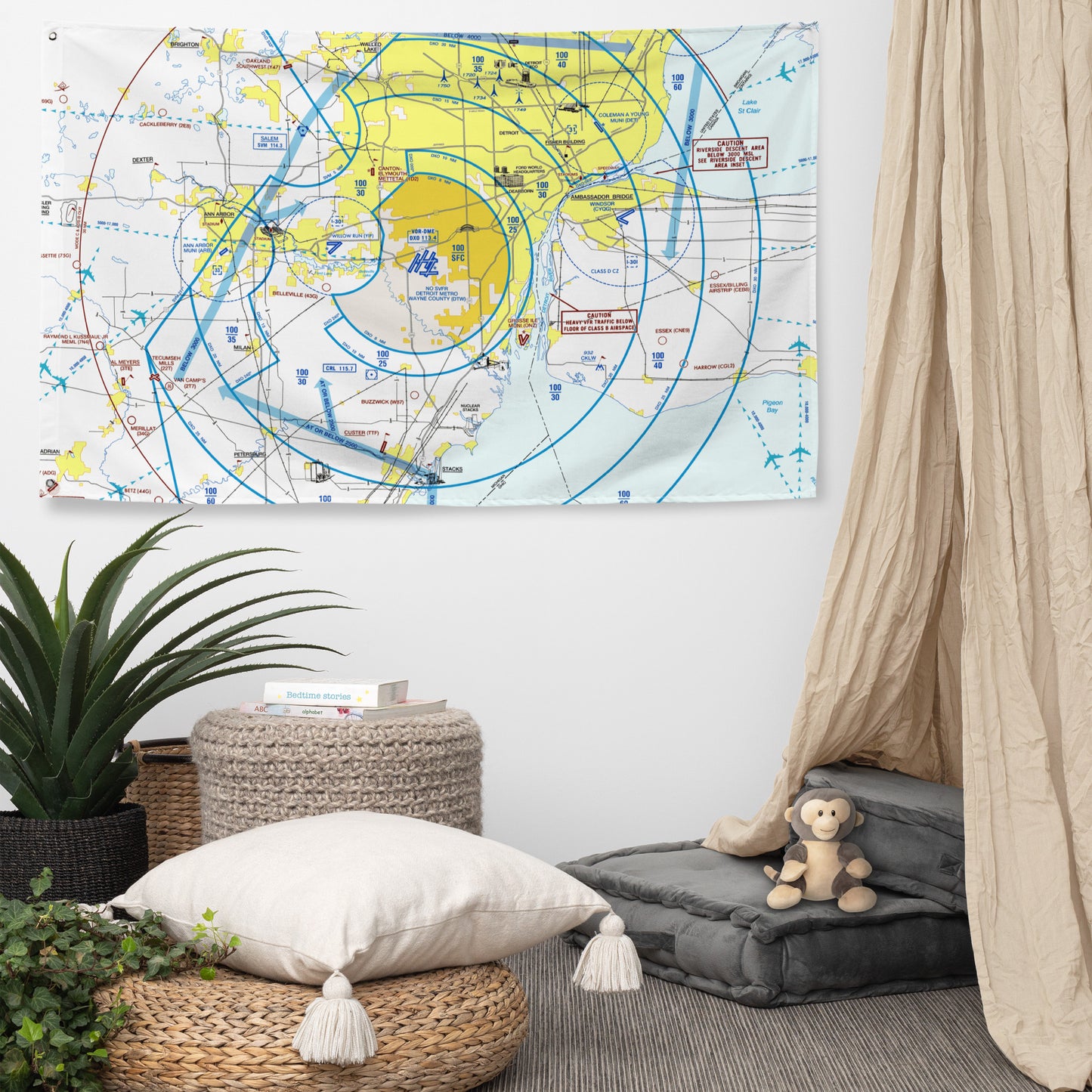 Detroit Flyway Chart flag