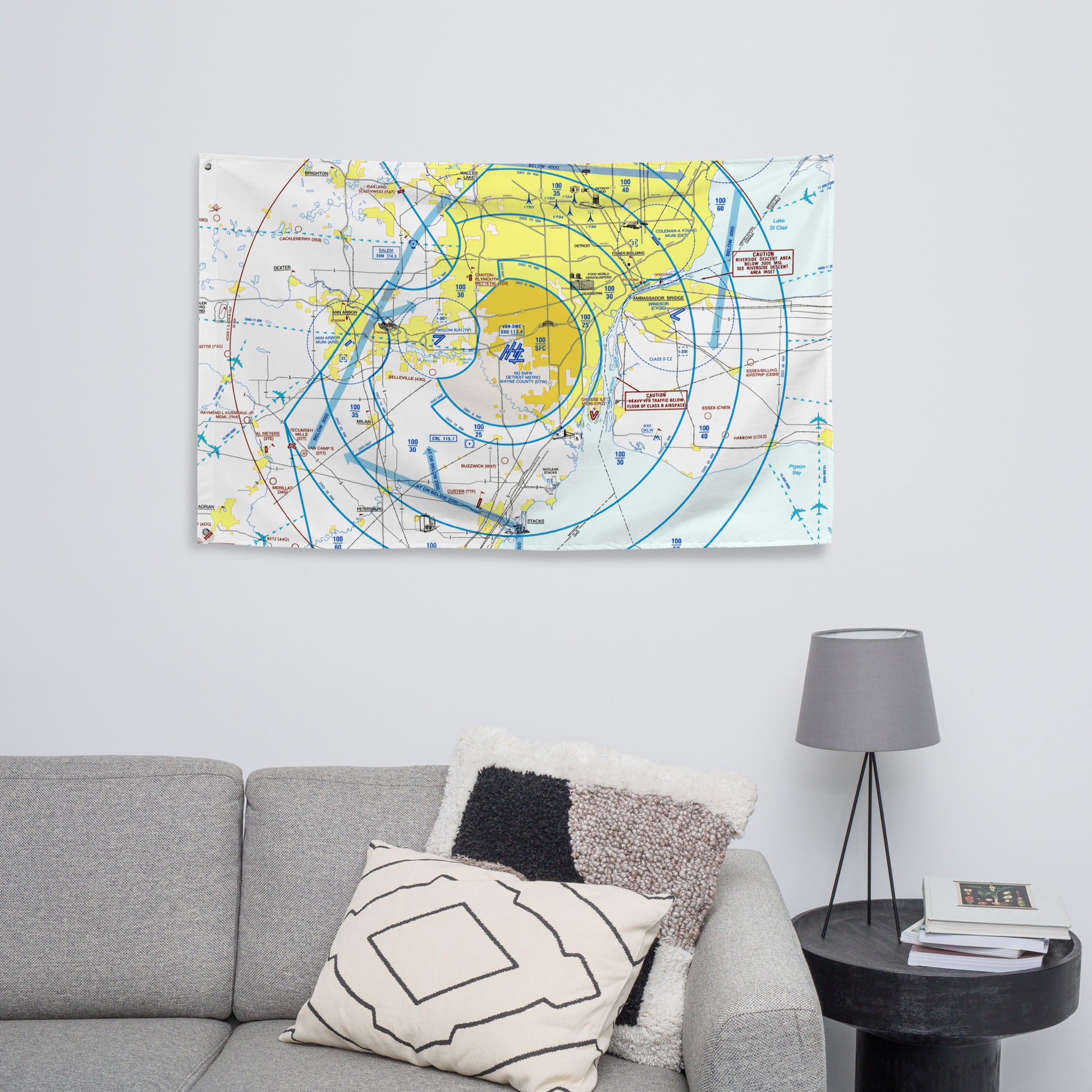Detroit Flyway Chart flag
