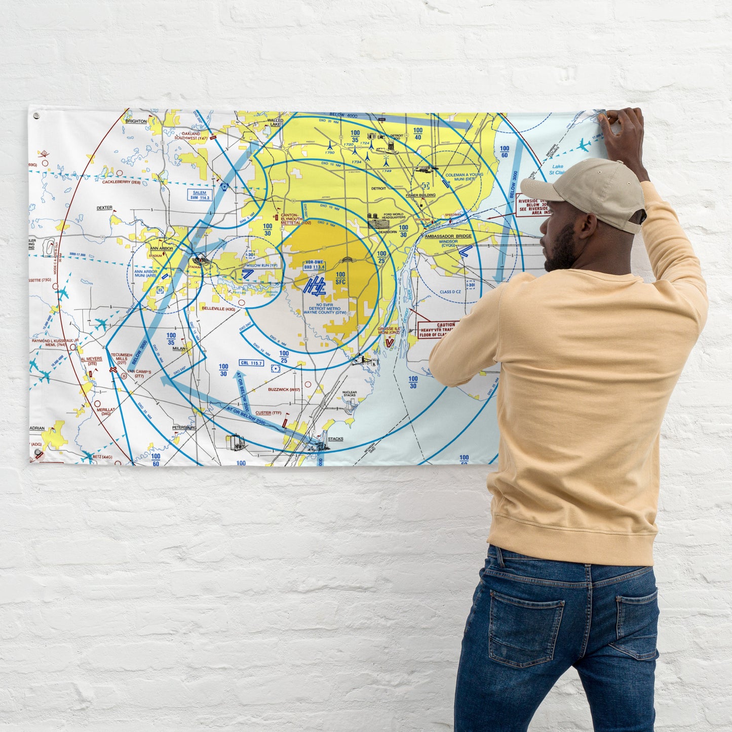Detroit Flyway Chart flag