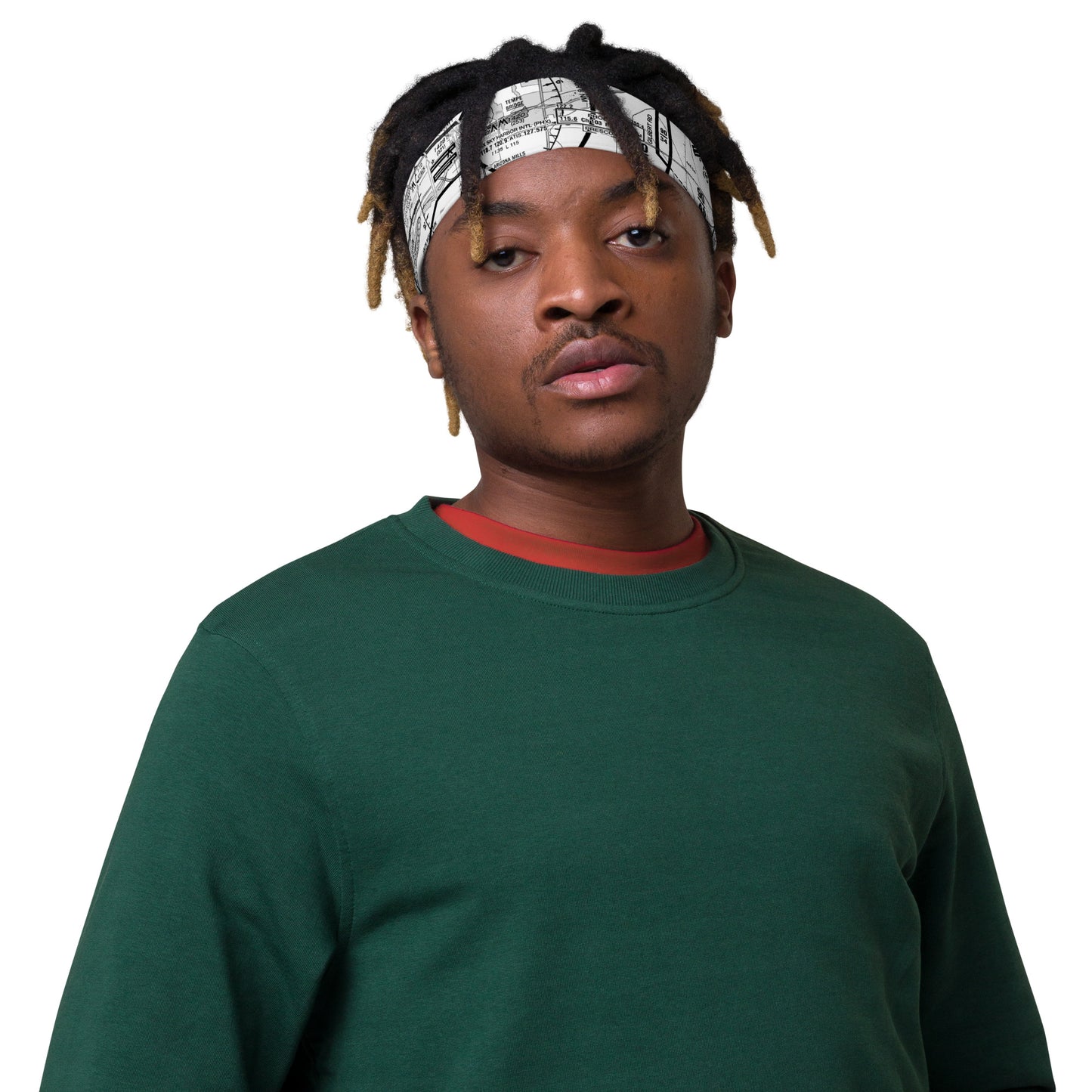 Phoenix TAC Chart headband (b&w)
