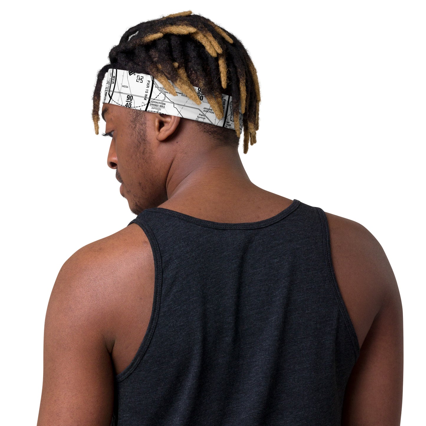 Phoenix TAC Chart headband (b&w)