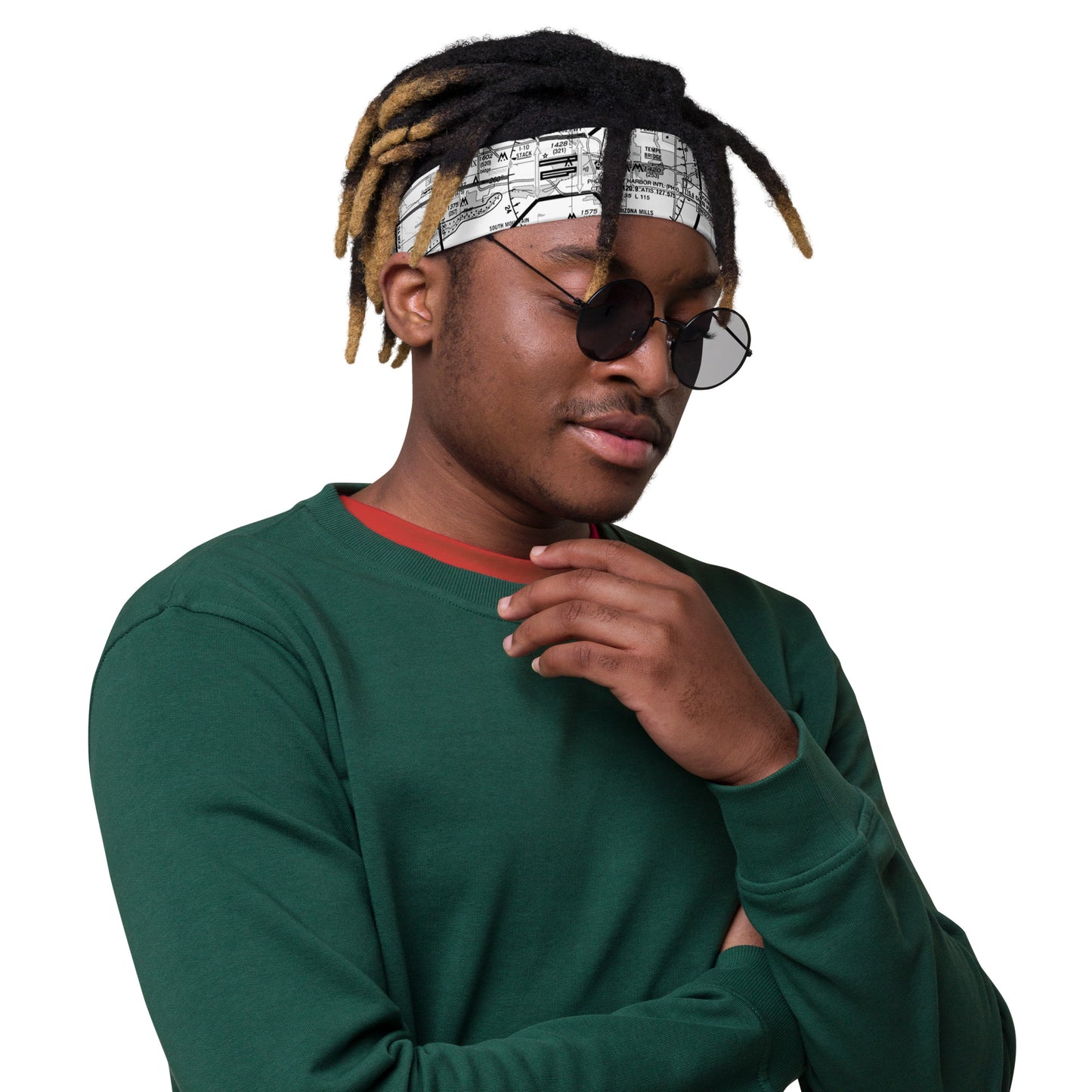 Phoenix TAC Chart headband (b&w)
