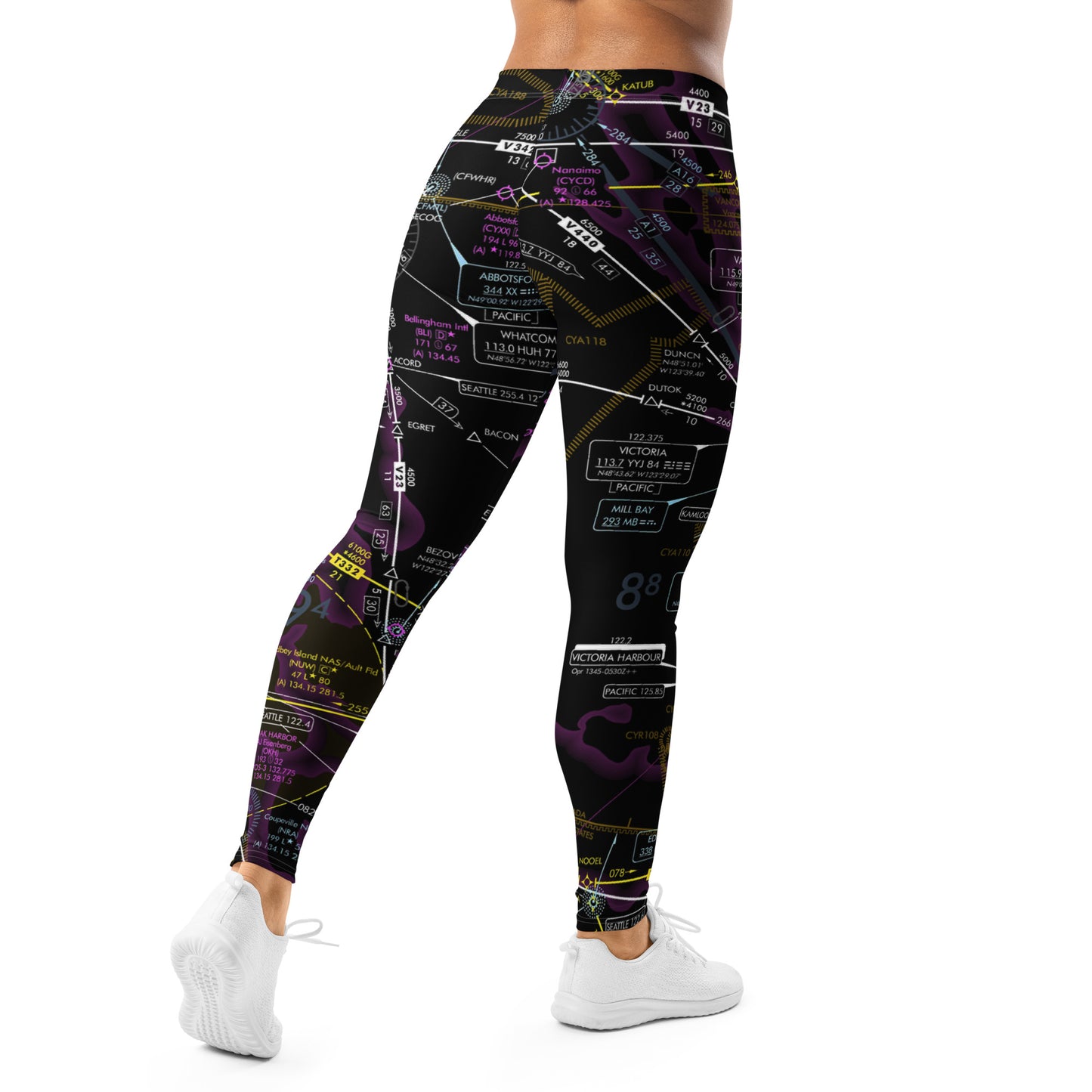 Enroute Low Altitude (ELUS1) Chart leggings (invert)
