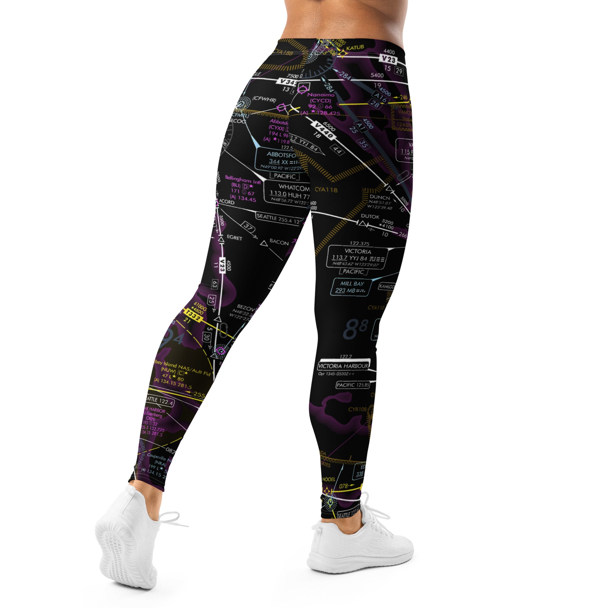 Enroute Low Altitude (ELUS1) Chart leggings (invert)
