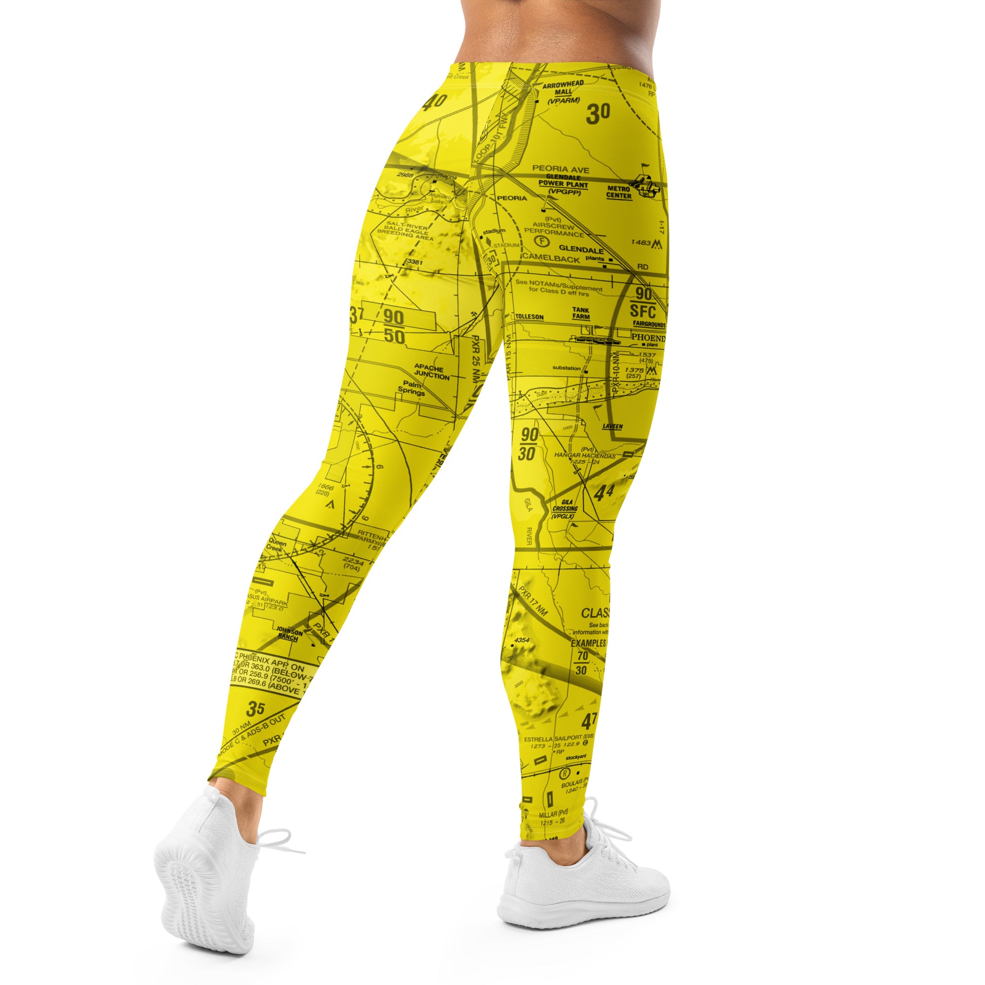 Phoenix TAC Chart Leggings - yellow