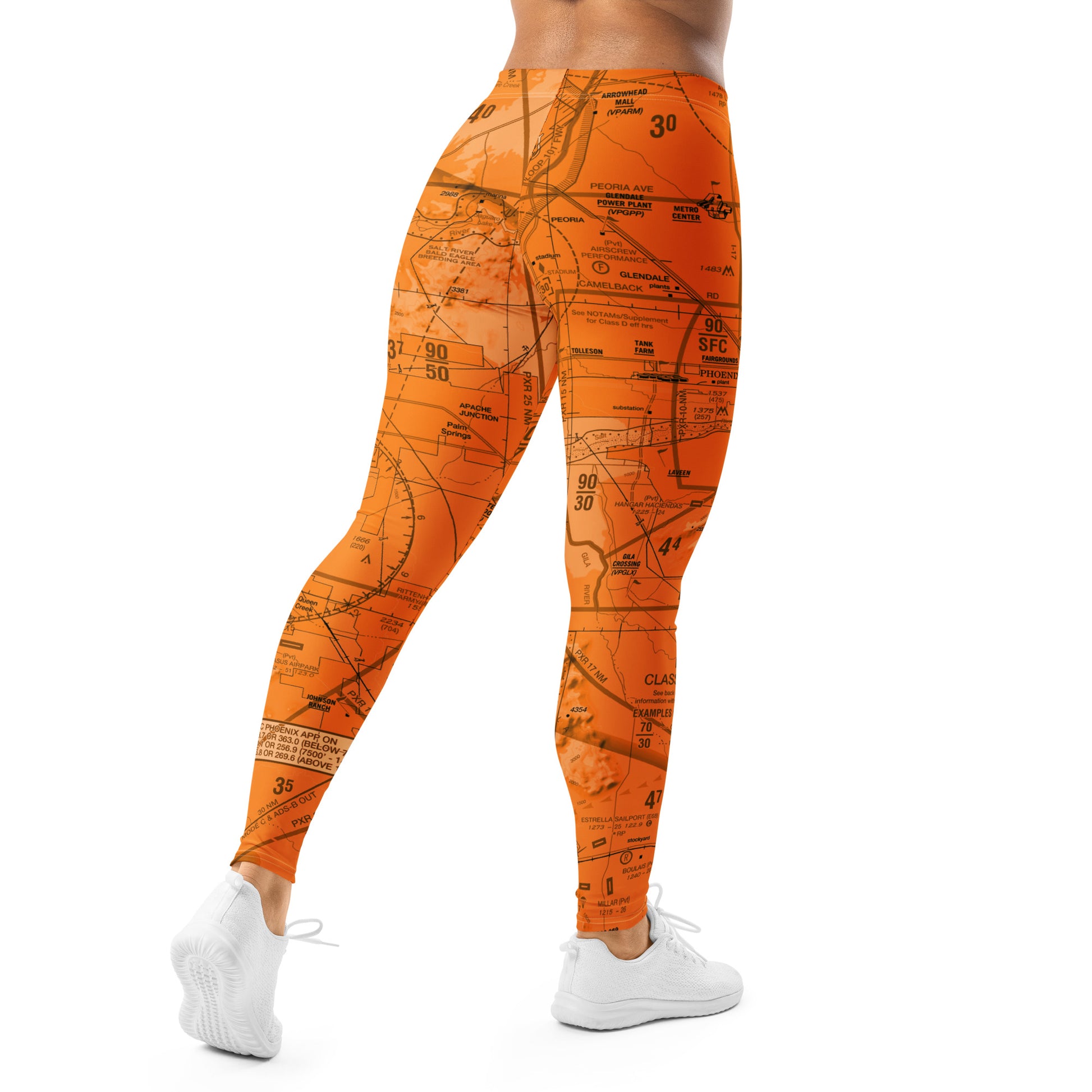 Phoenix TAC Chart leggings (orange)
