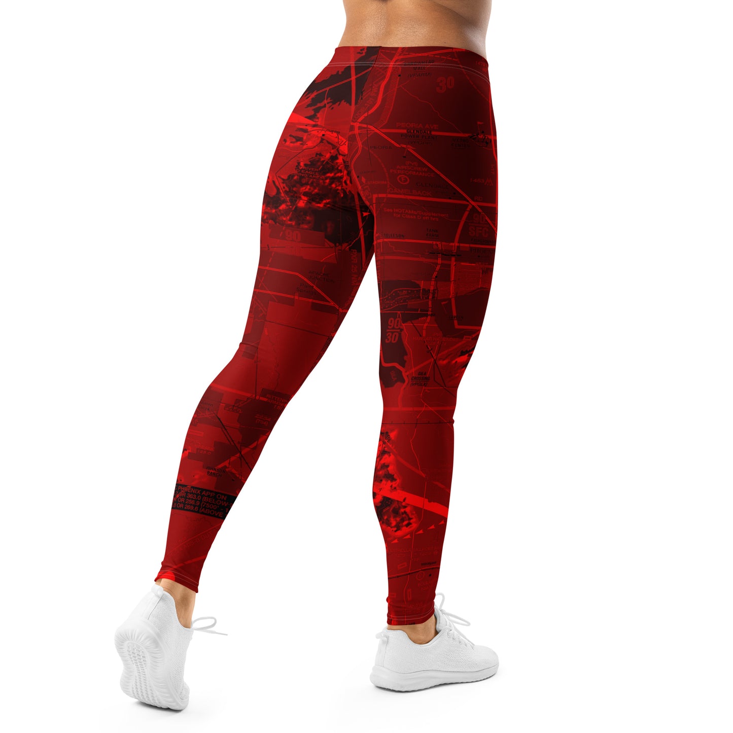 Phoenix TAC Chart leggings (red)