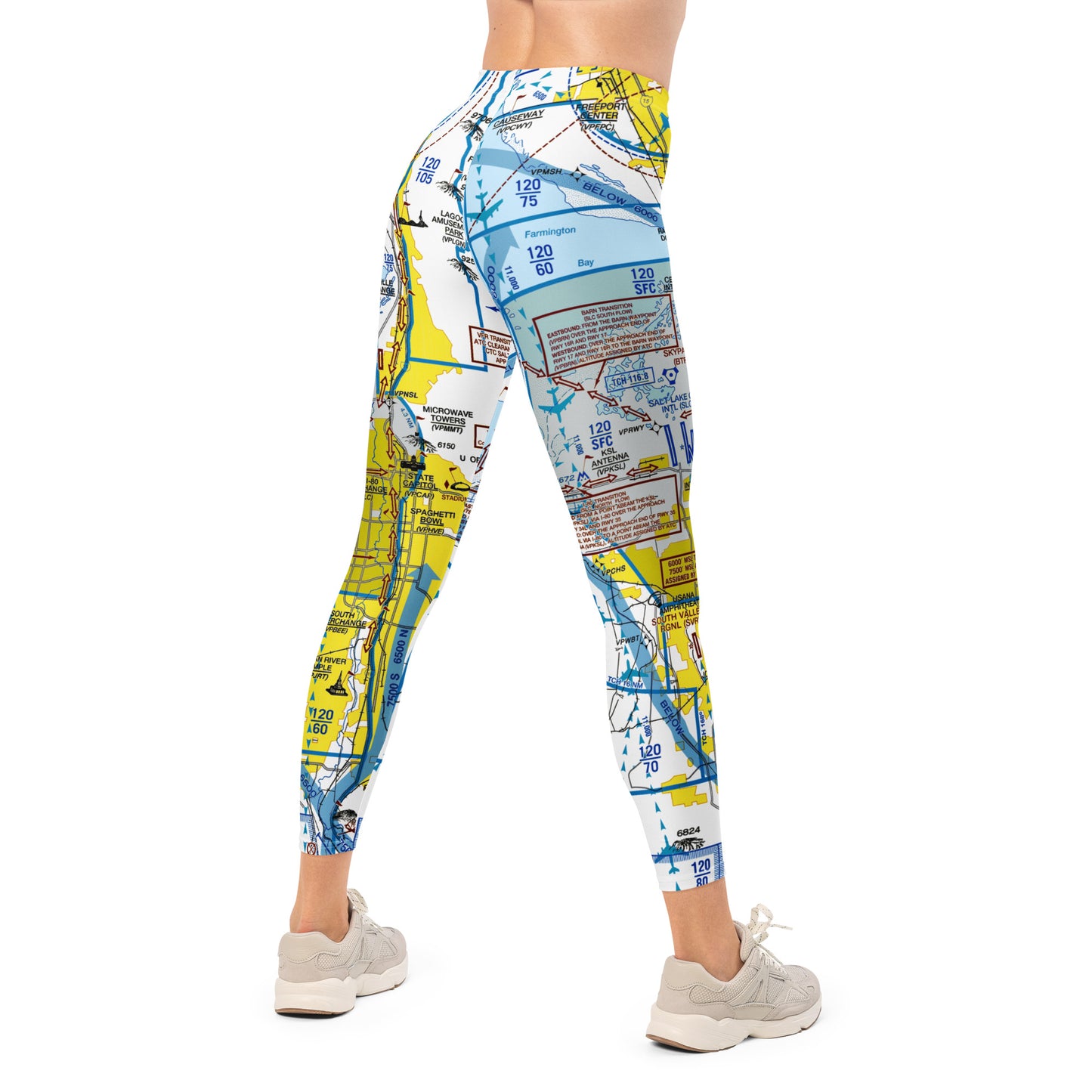 Salt Lake City Flyway Chart leggings