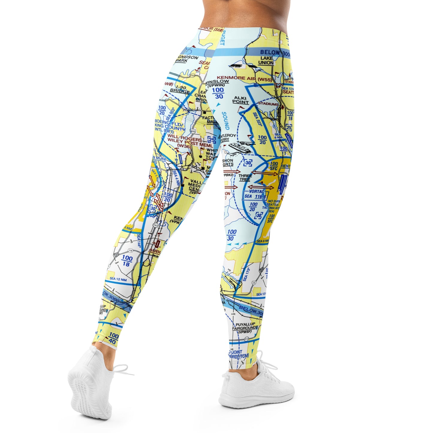 Seattle Flyway Chart leggings