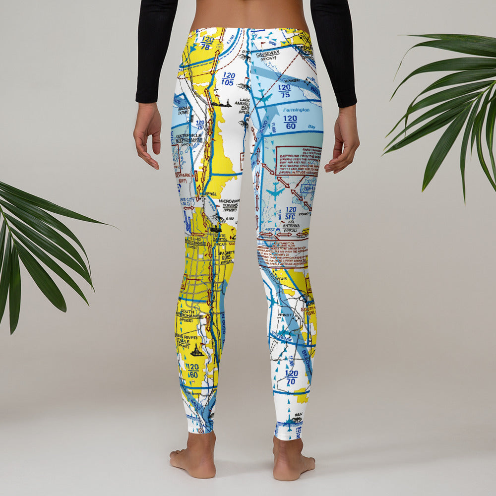 Salt Lake City Flyway Chart leggings