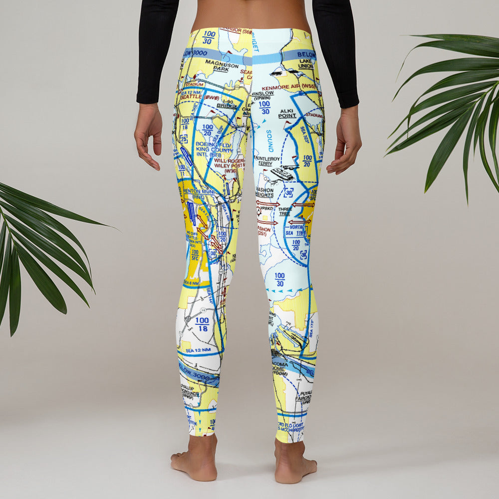 Seattle Flyway Chart leggings
